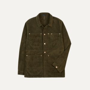 Olive Suede Welder Jacket