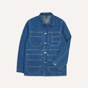 Stone Wash Selvedge Denim Welder Jacket