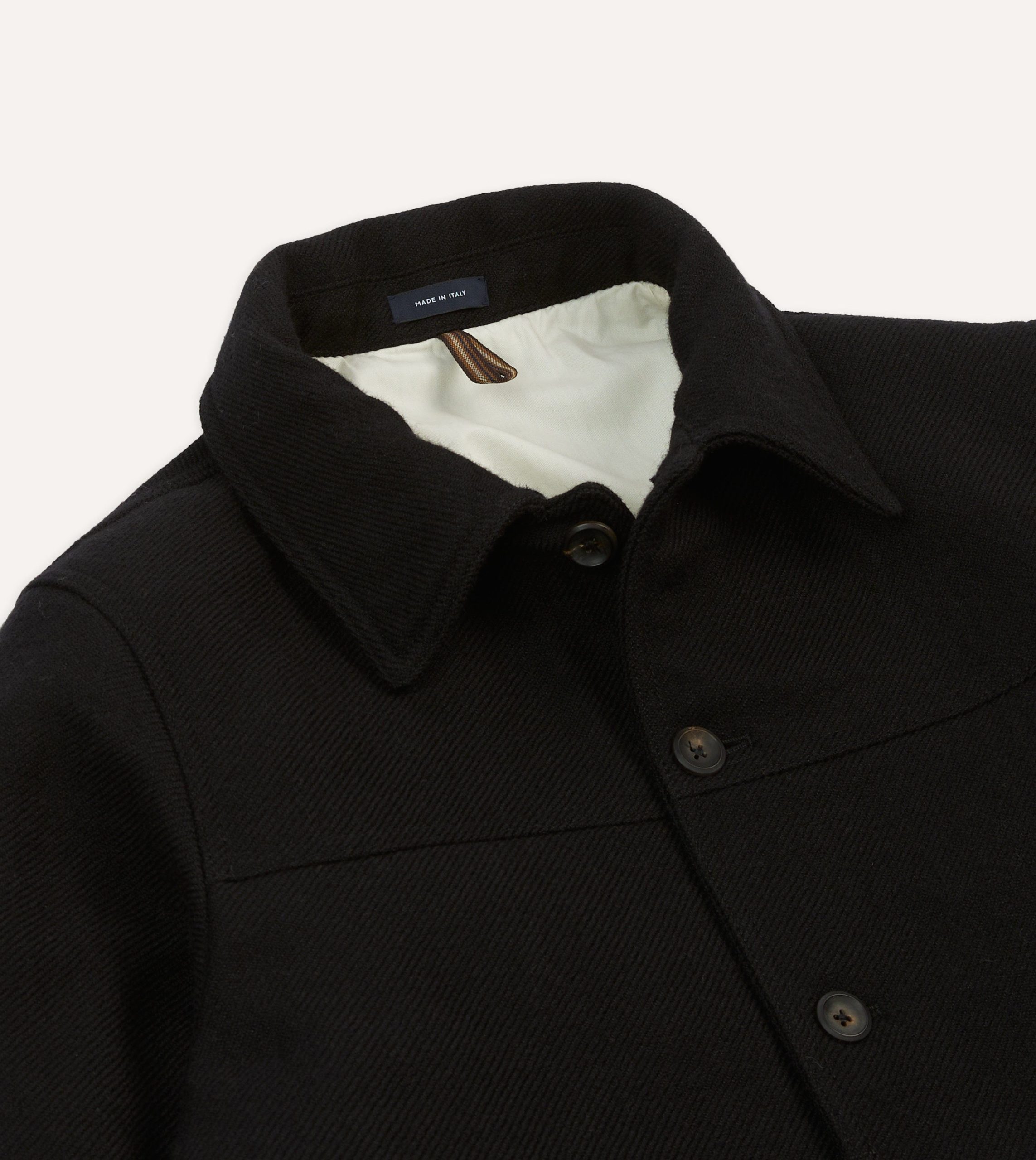 Black Wool Donkey Jacket - Image 3