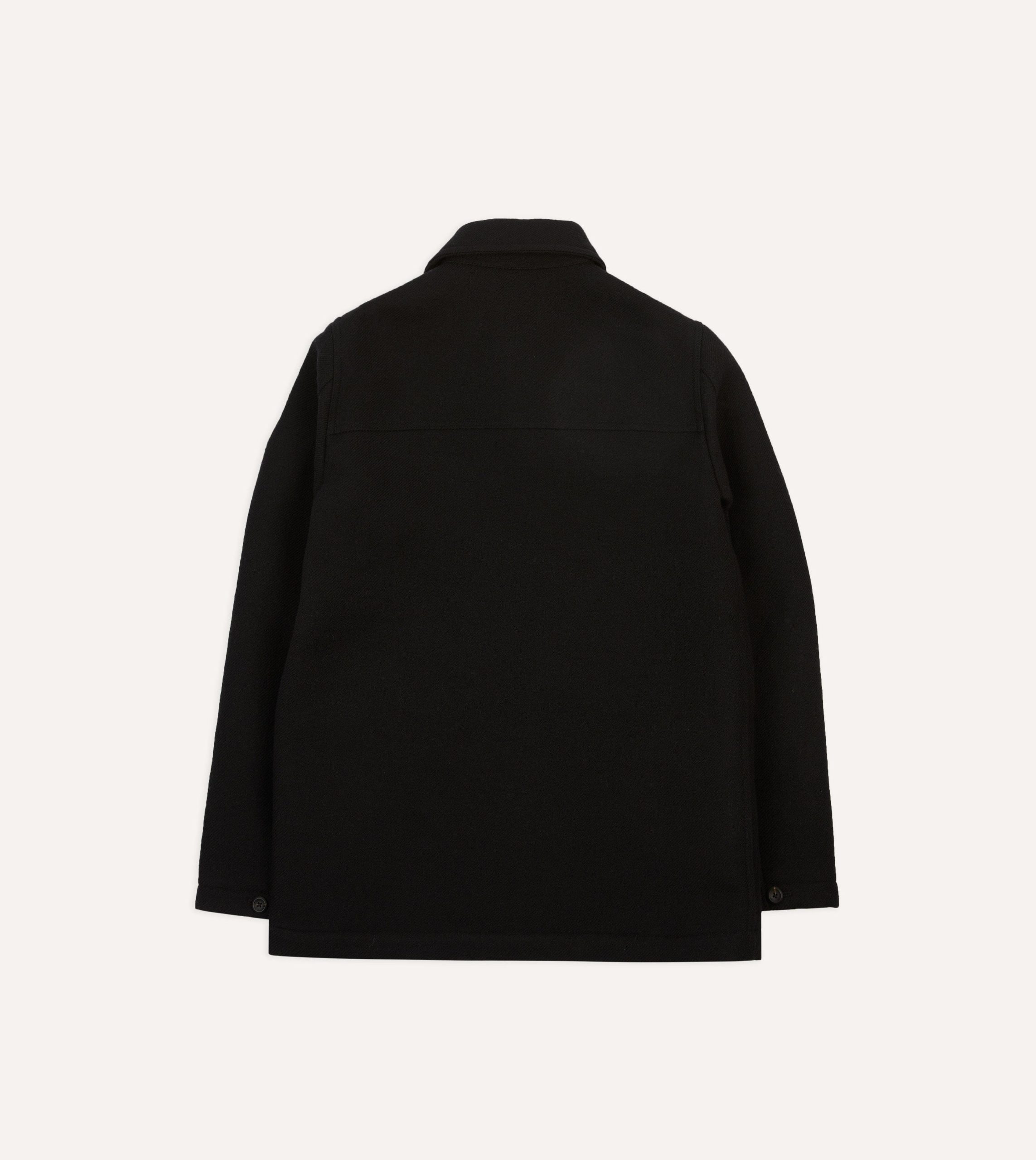 Black Wool Donkey Jacket - Image 7
