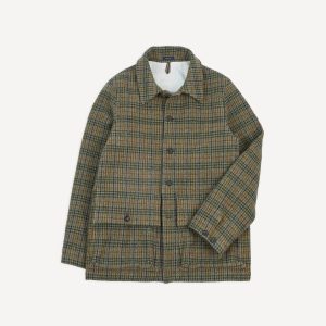 Green Check Tweed Donkey Jacket