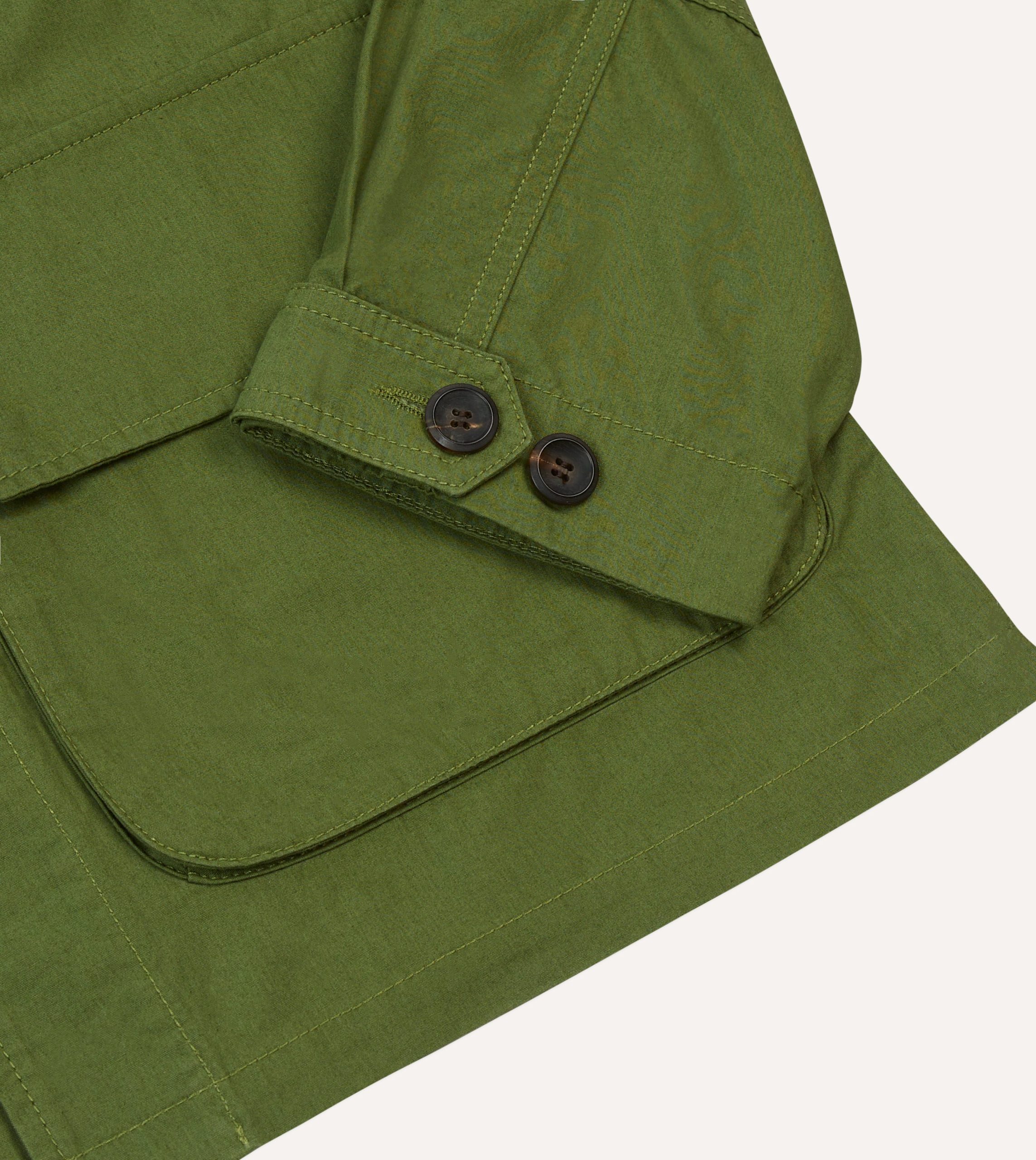 Olive Cotton Jungle Jacket - Image 5