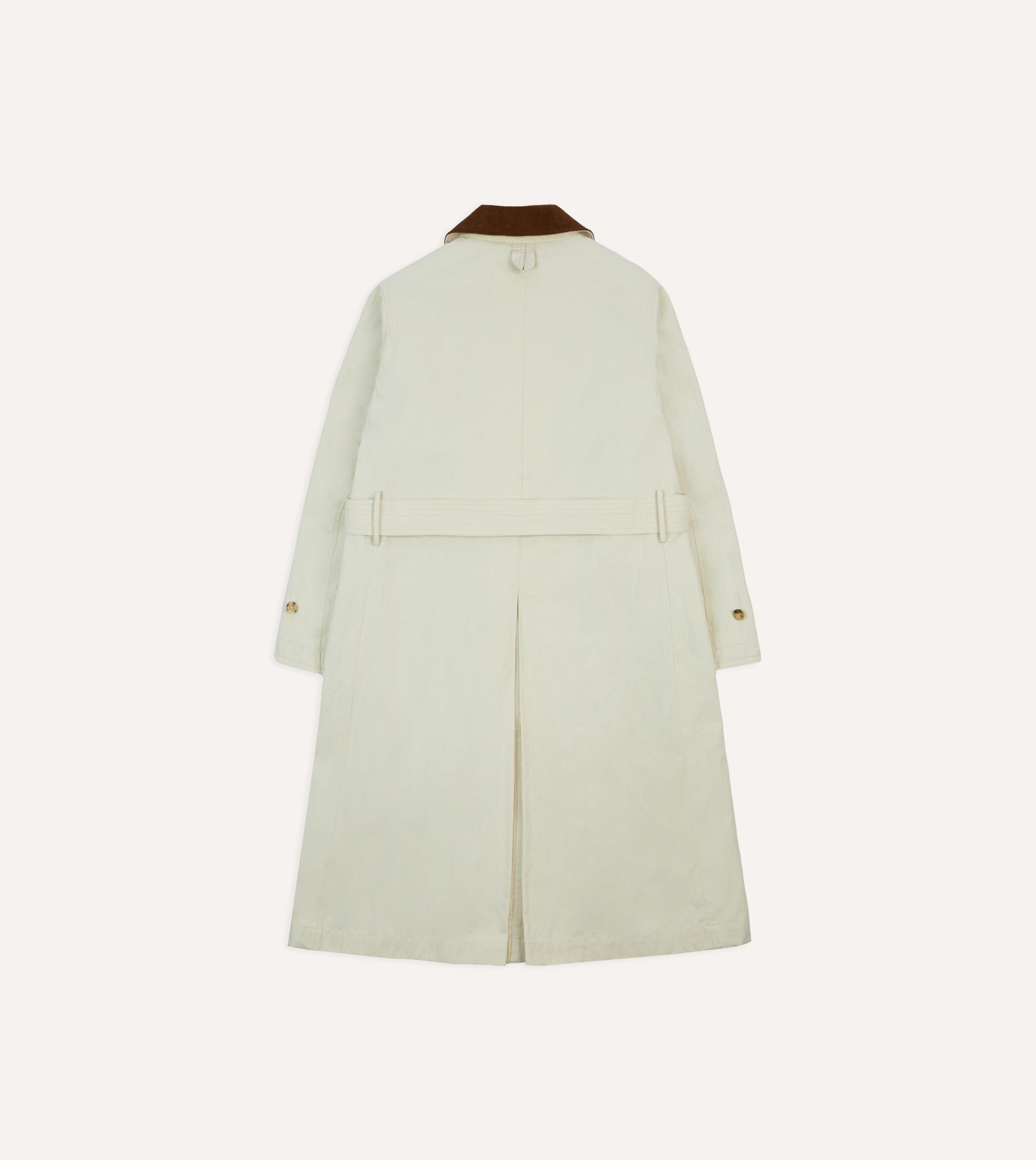 Ecru Cotton Dispatch Raincoat - Image 11