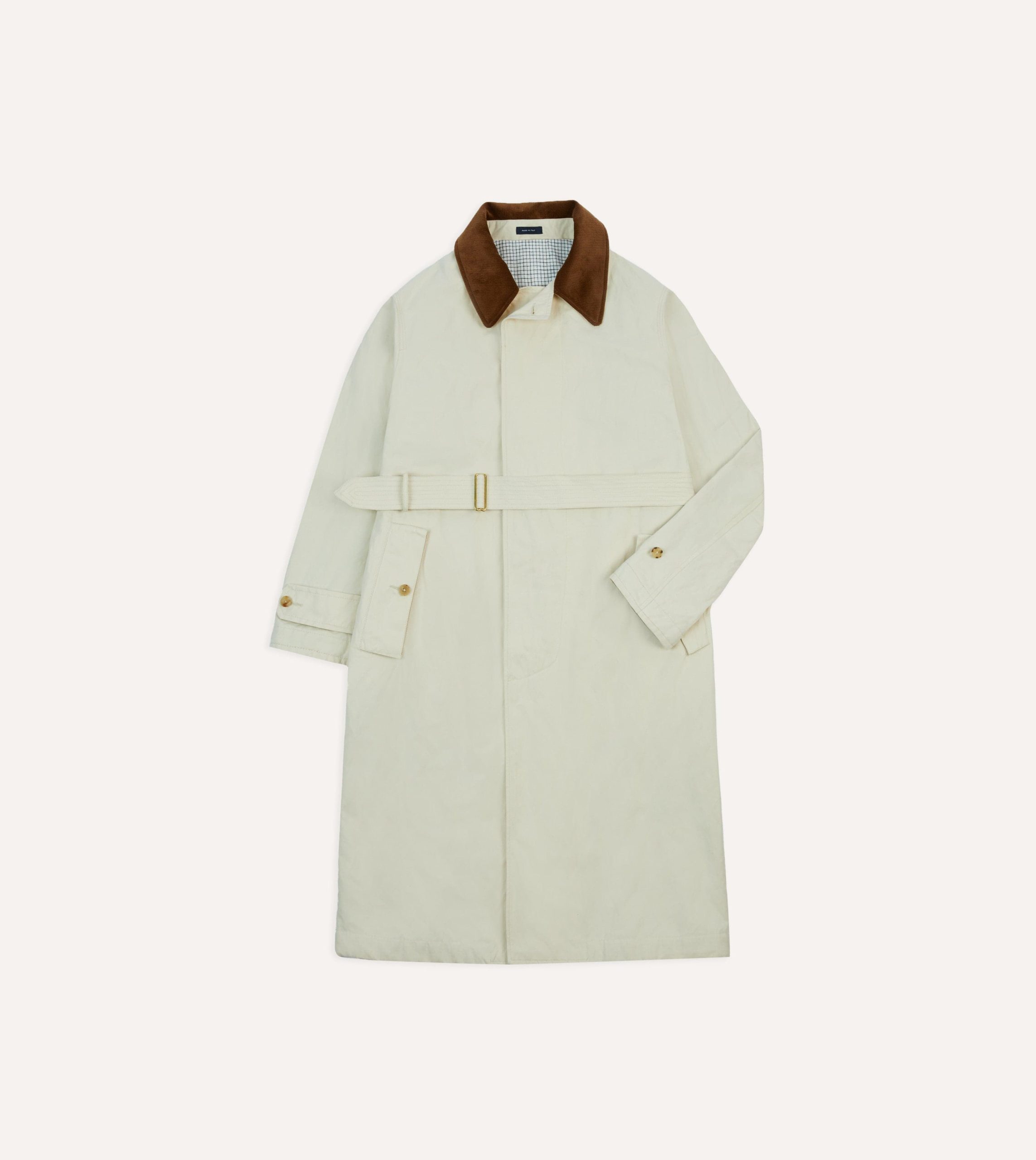 Ecru Cotton Dispatch Raincoat