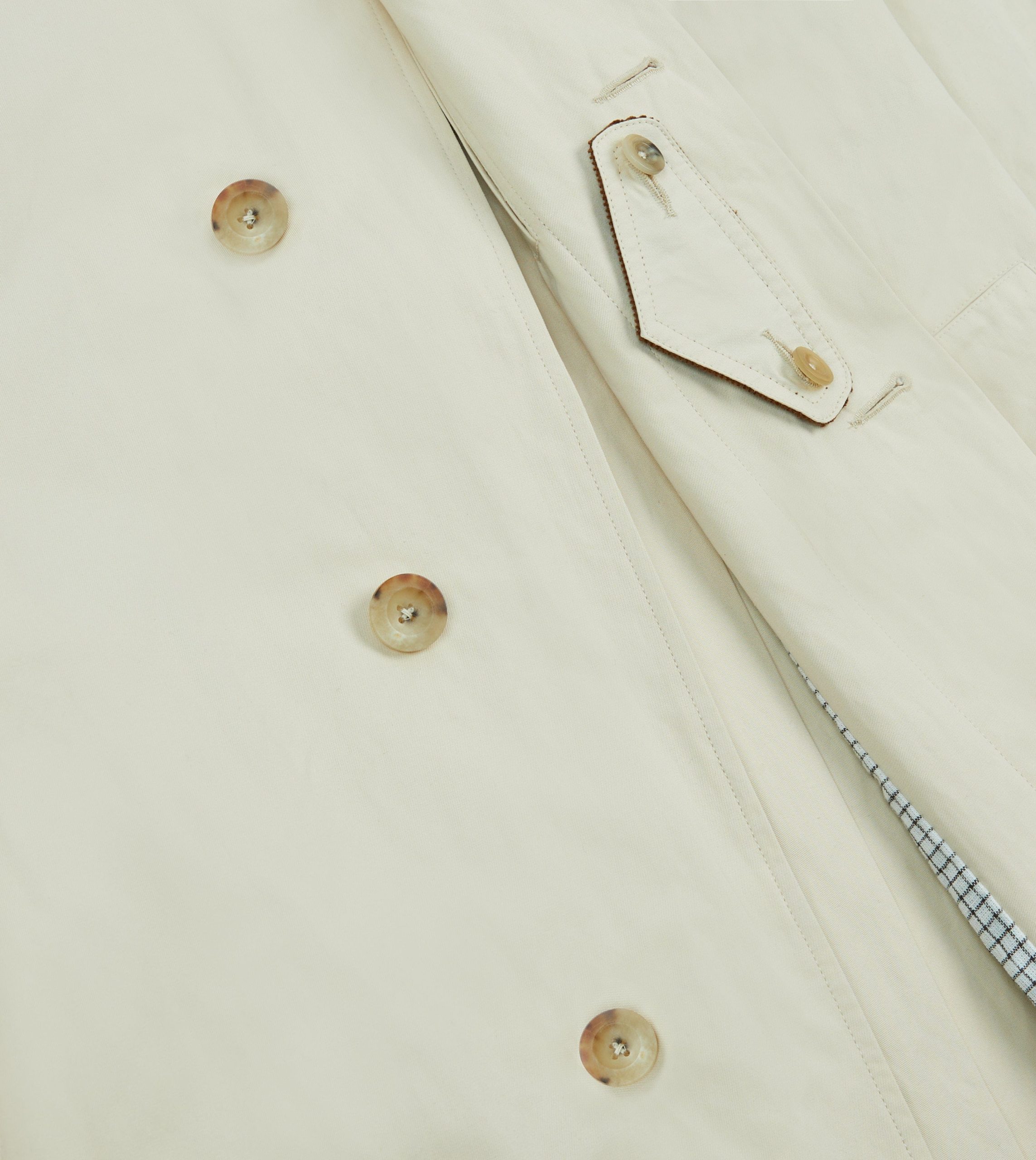 Ecru Cotton Dispatch Raincoat - Image 8