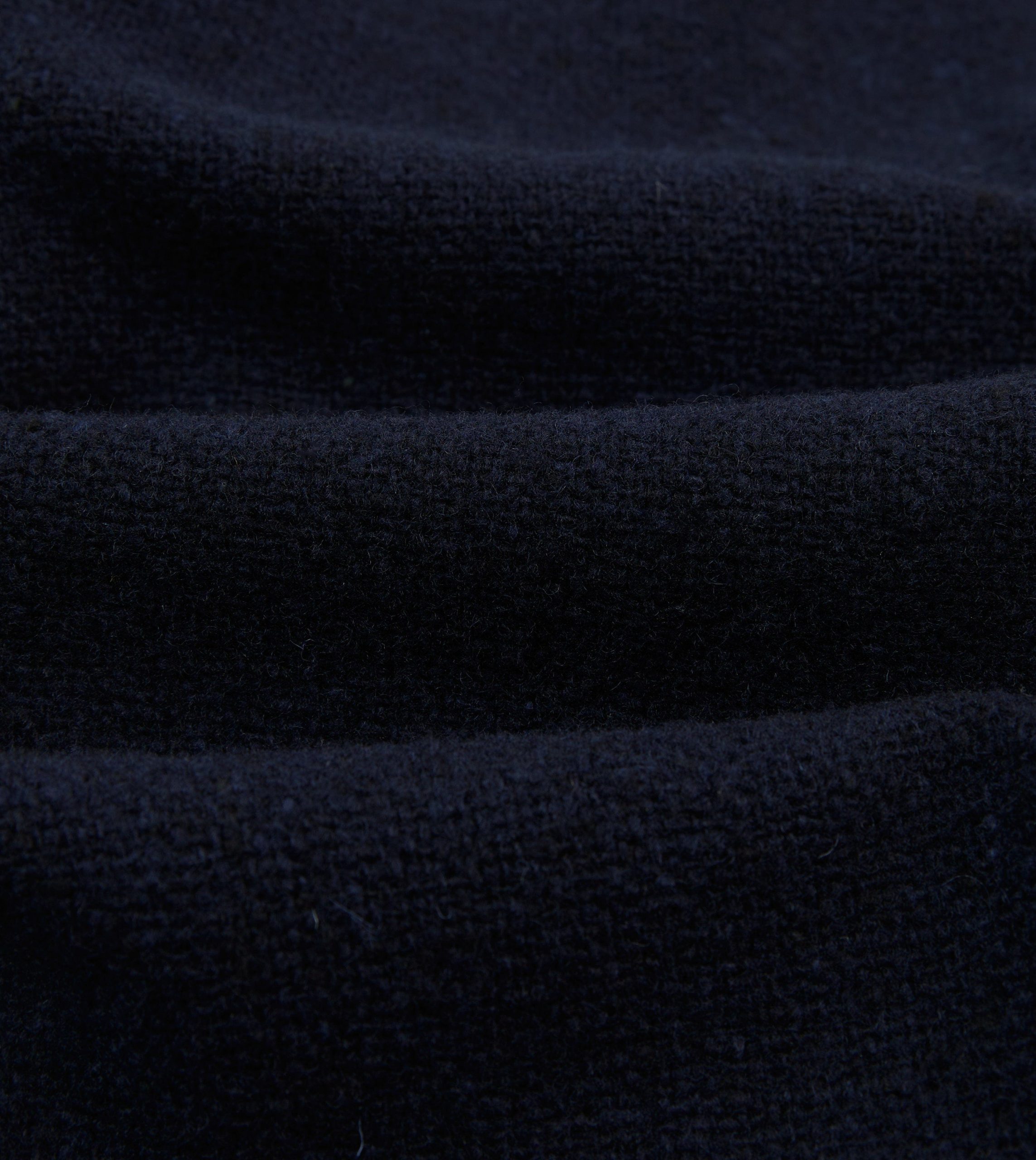 Navy Donegal Wool Raglan Coat - Image 2