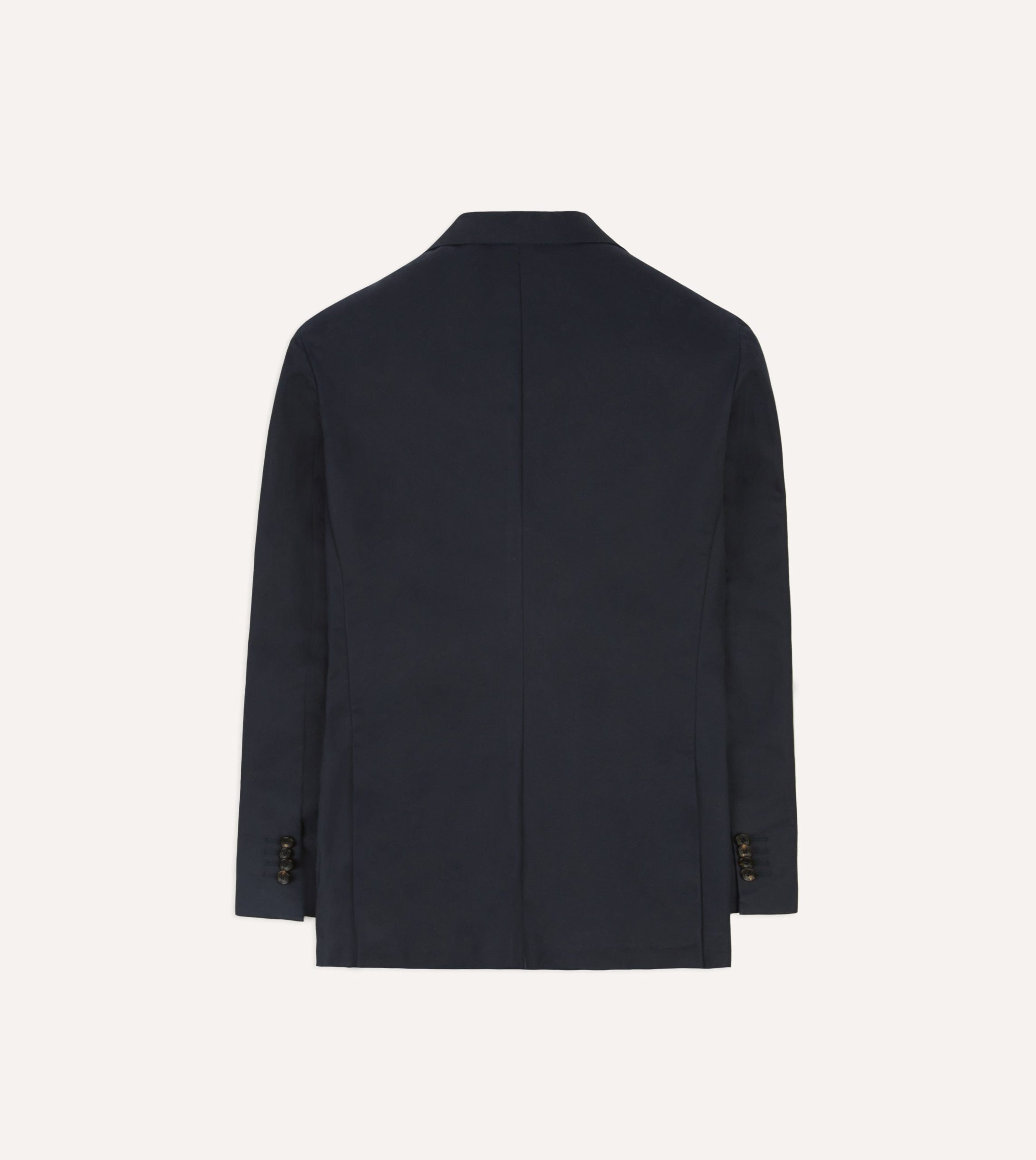 Navy Cotton Drill Tailored Jacket - Image 7