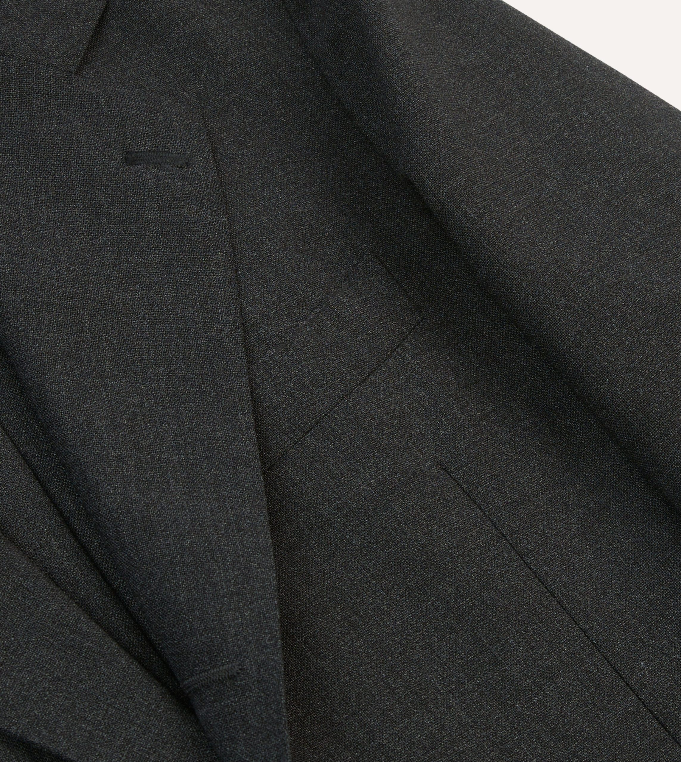 Charcoal Tropical Wool Tailored Jacket - Image 4