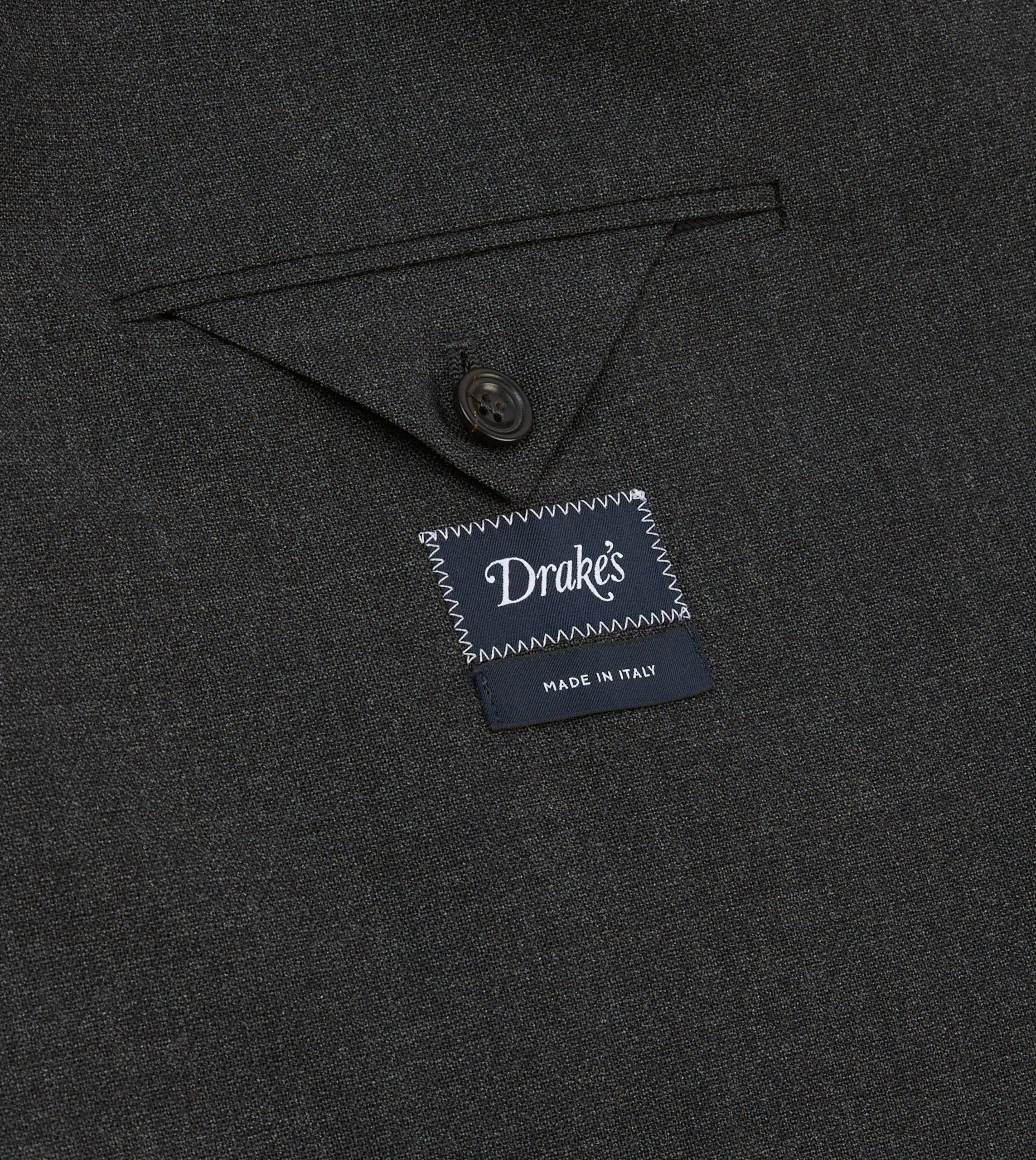 Charcoal Tropical Wool Tailored Jacket - Image 7
