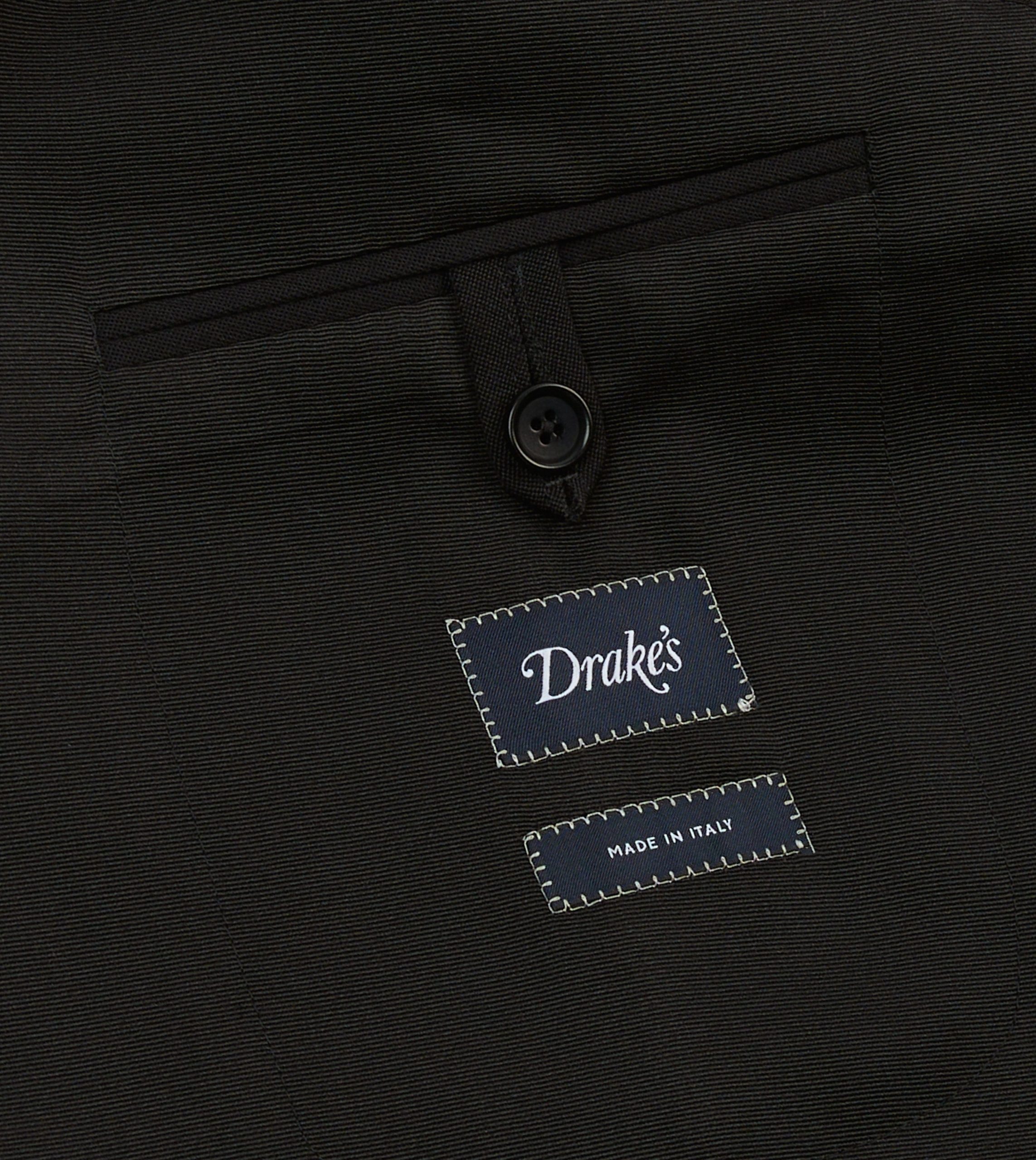 Black Barathea Wool Dinner Jacket - Image 7