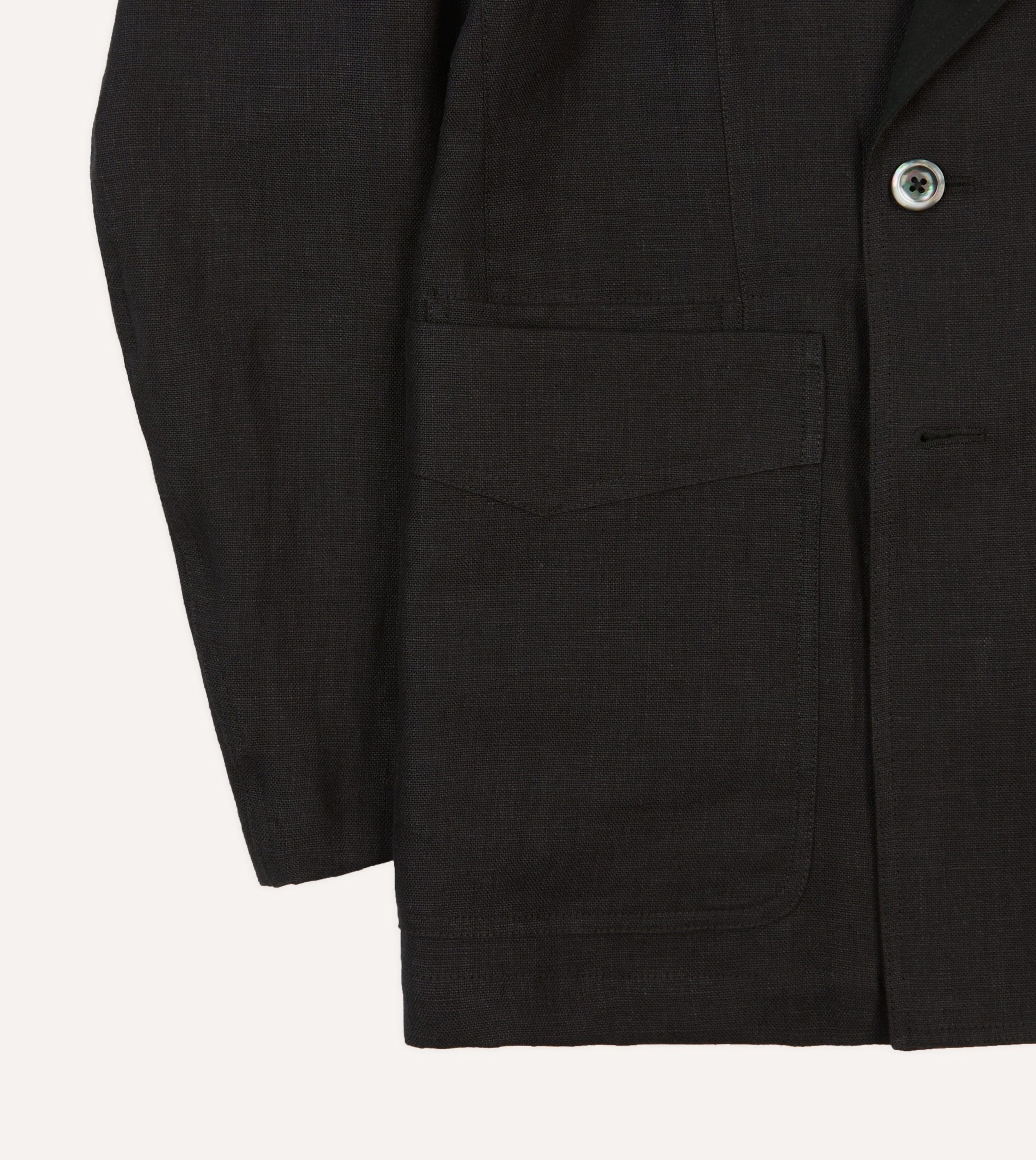 Black Linen Games Mk. V Dinner Jacket - Image 6