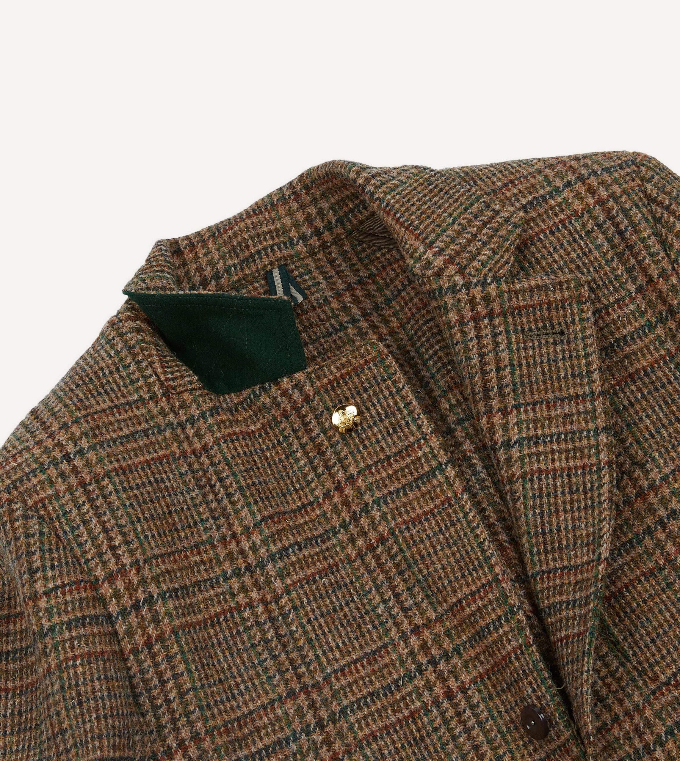 Brown Prince of Wales Check Harris Tweed Games Blazer Mk. VII - Image 4