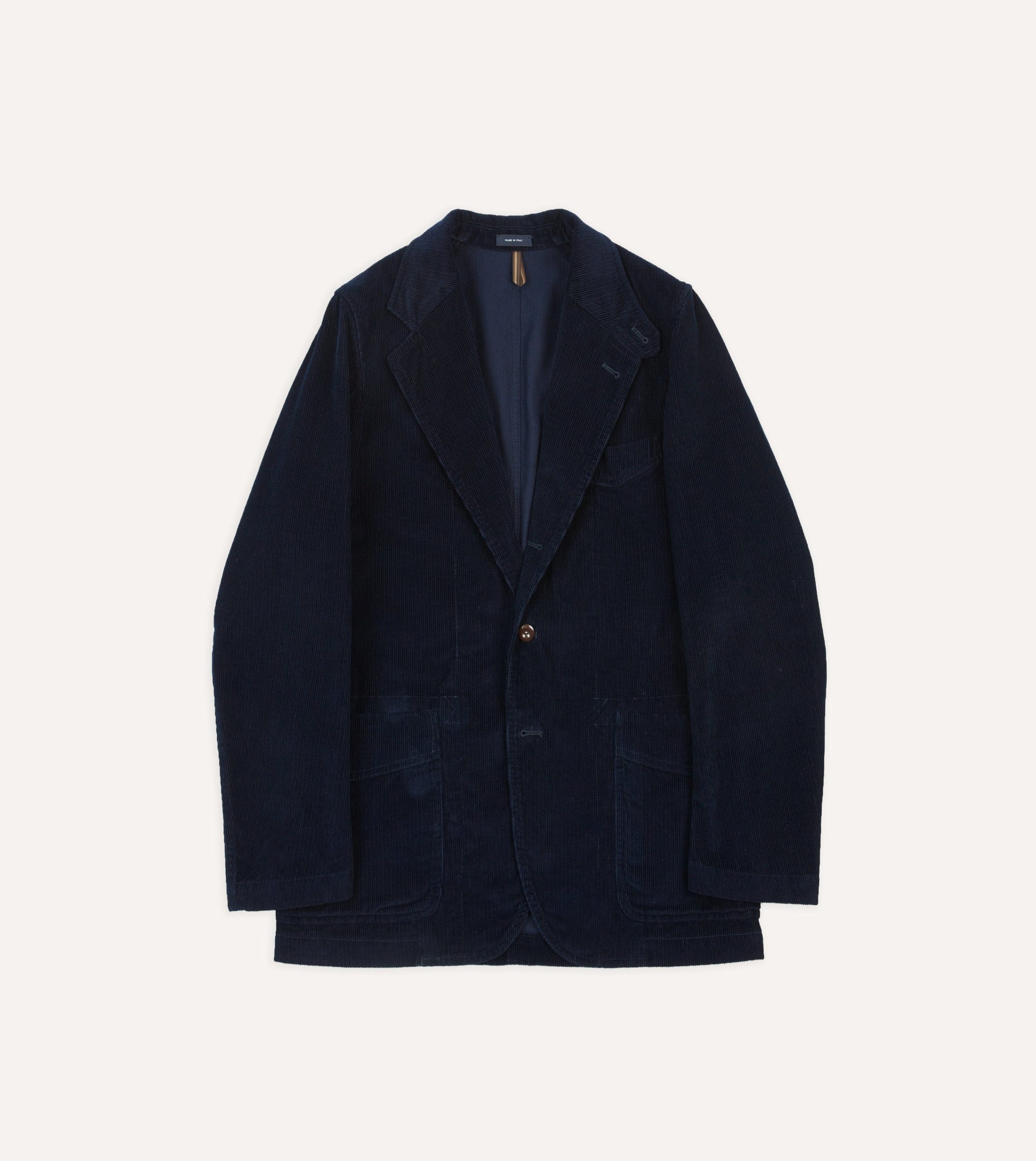Navy Cotton Corduroy Field Games Blazer