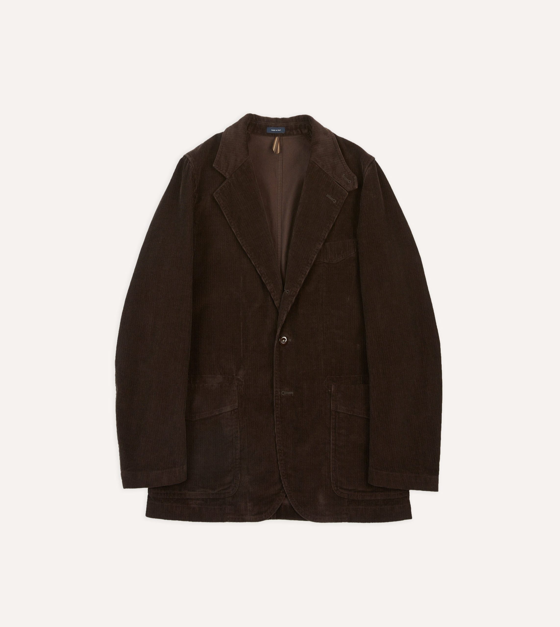 Brown Cotton Corduroy Field Games Blazer