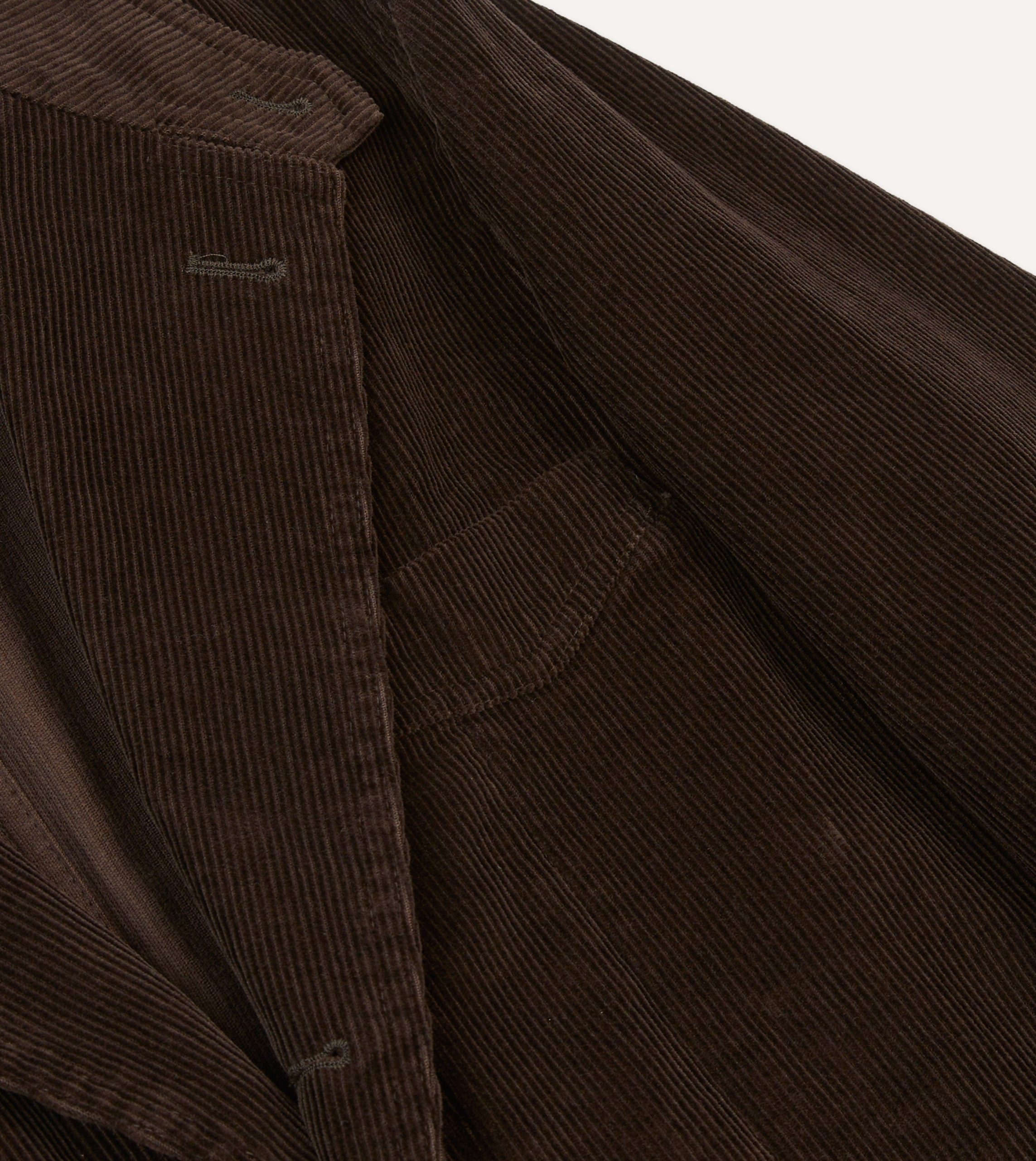 Brown Cotton Corduroy Field Games Blazer - Image 5