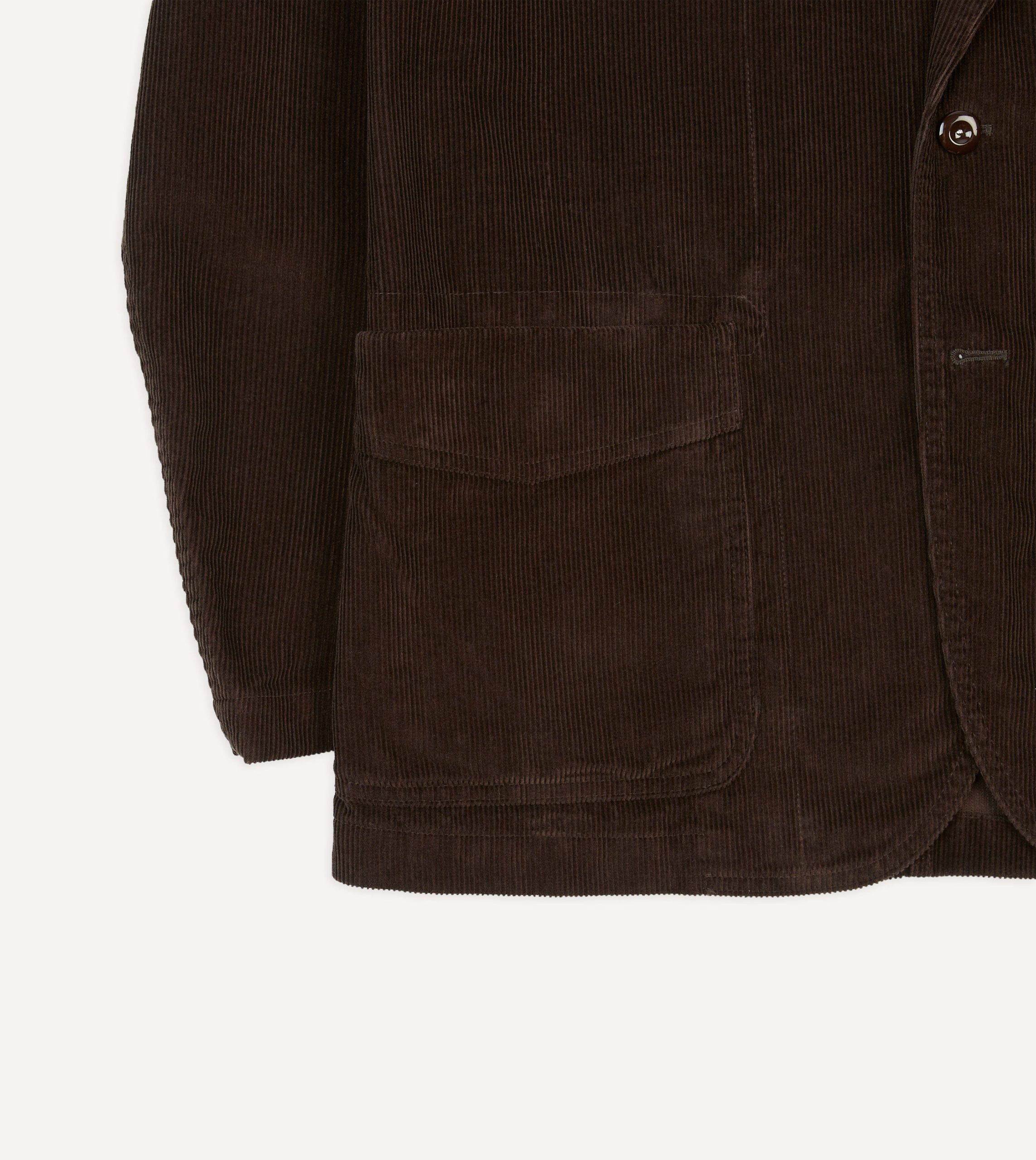 Brown Cotton Corduroy Field Games Blazer - Image 7