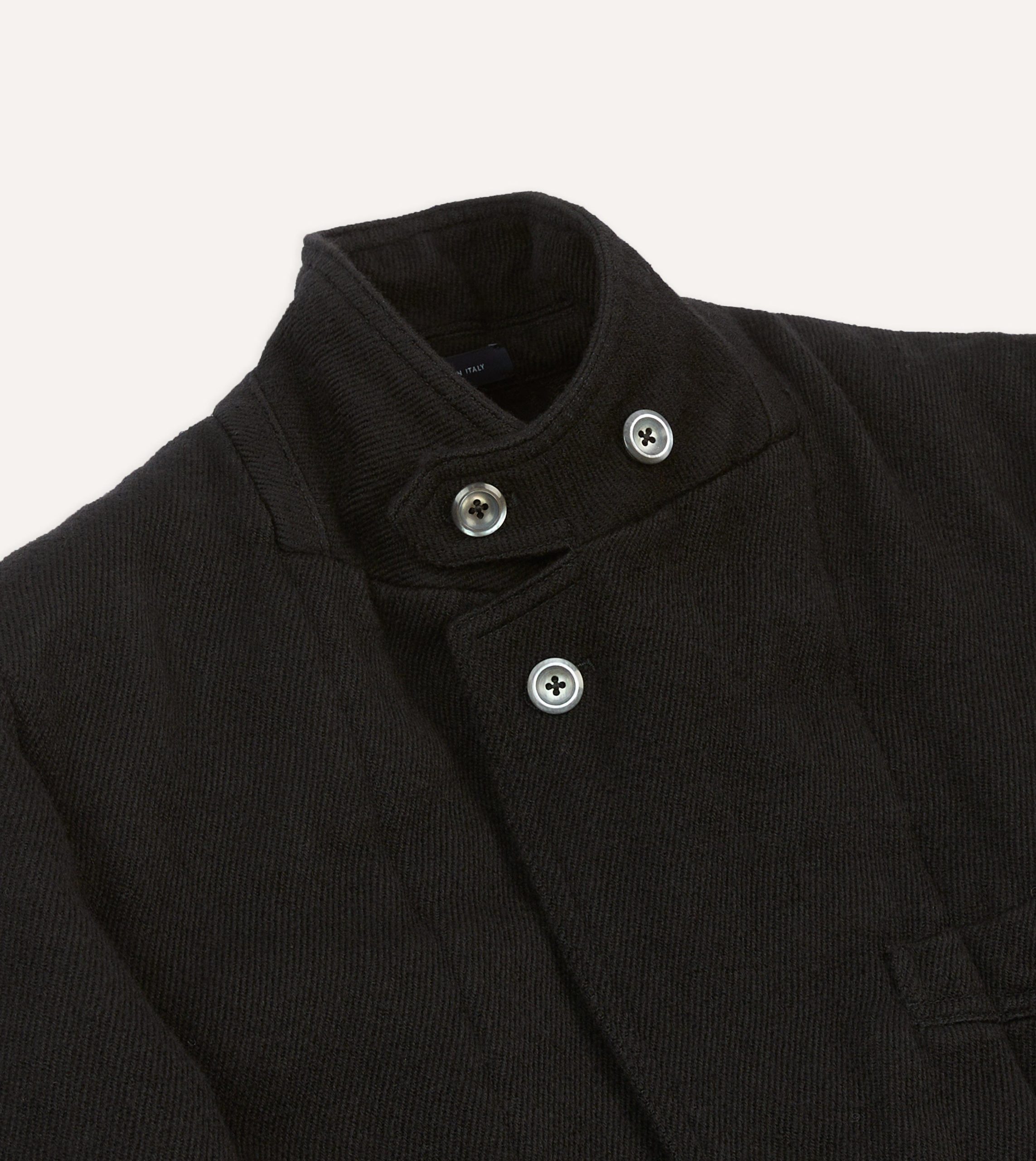 Navy Wool-Cotton Twill Field Games Blazer - Image 4