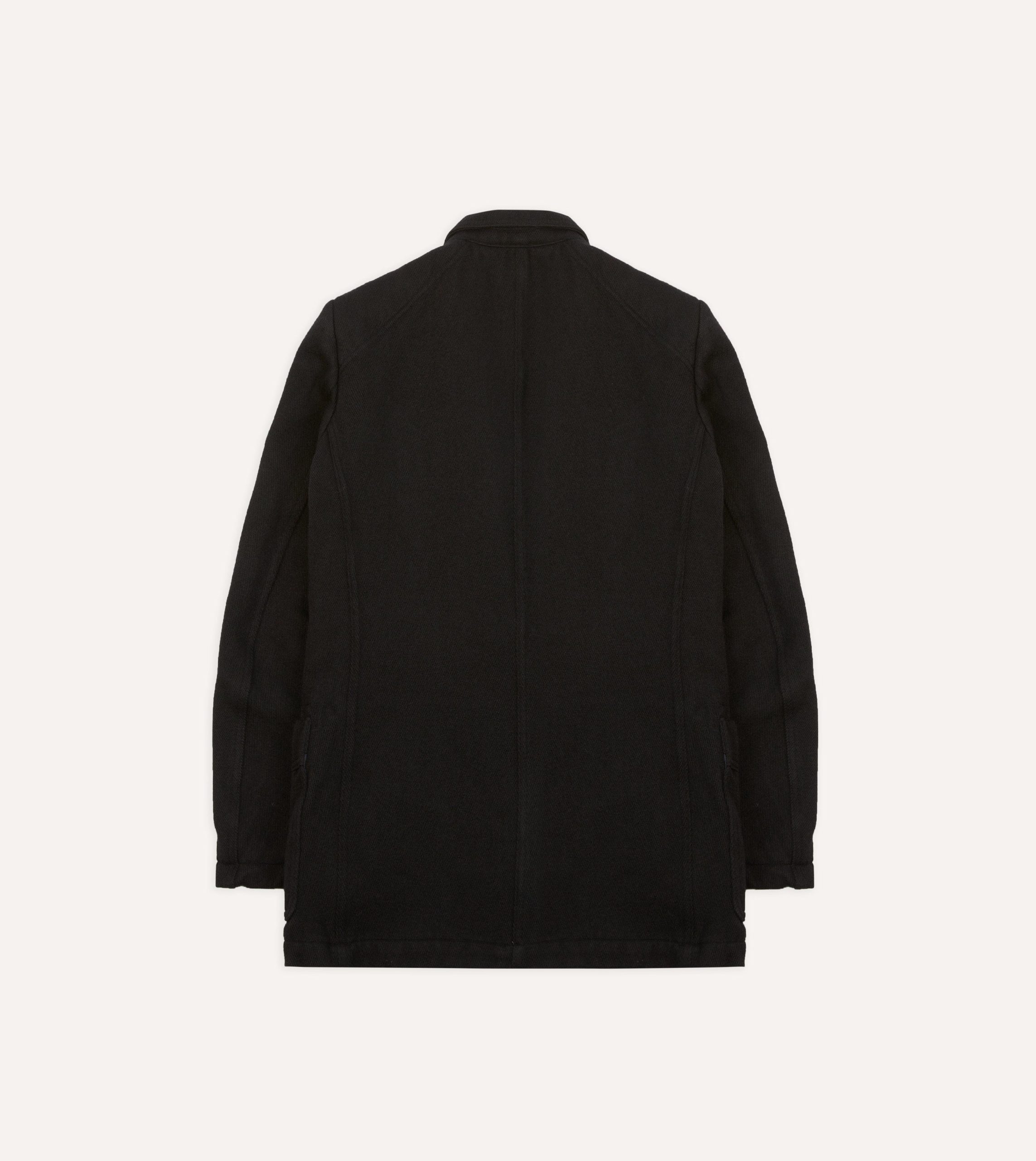 Navy Wool-Cotton Twill Field Games Blazer - Image 9