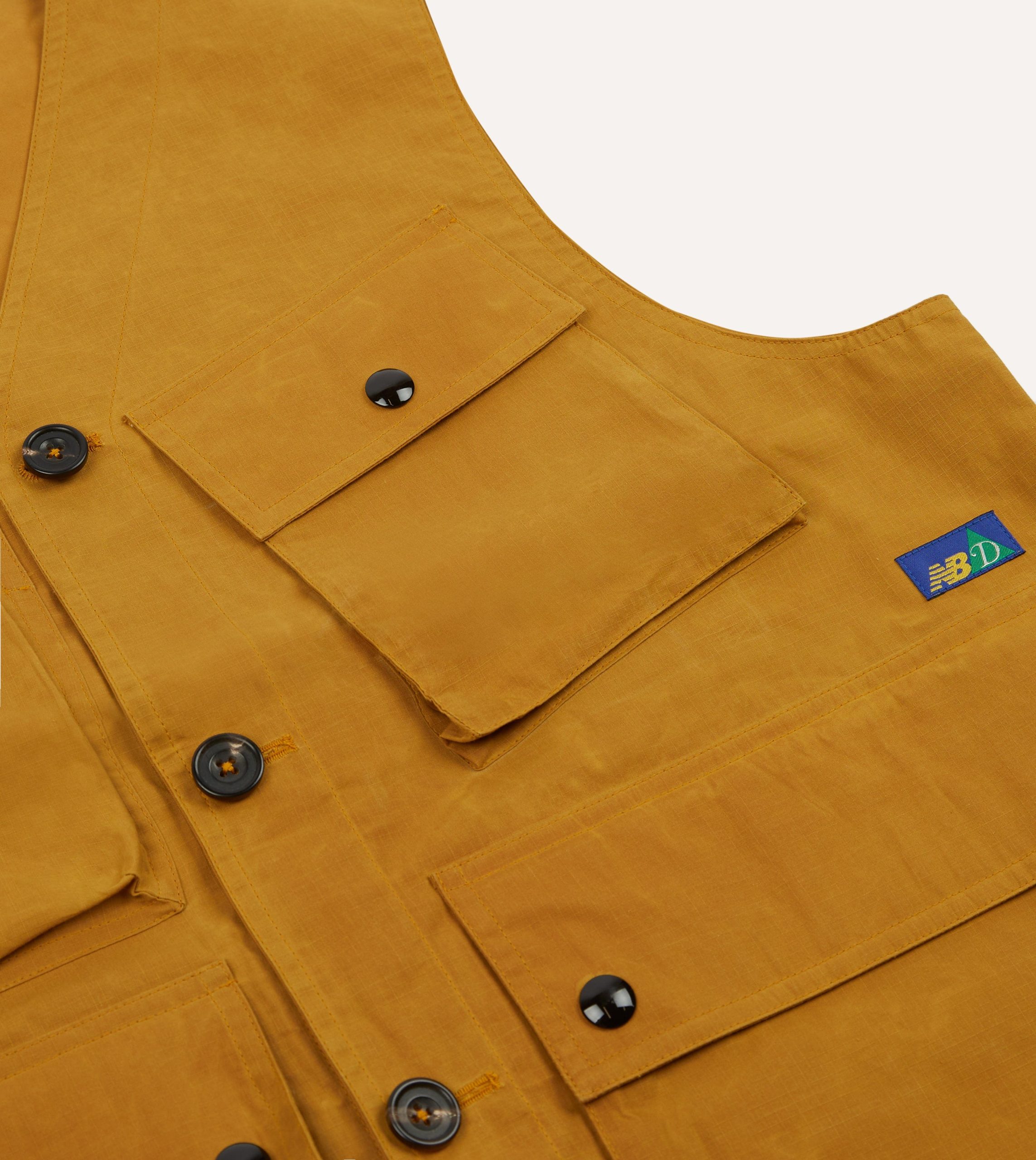 Drake's and New Balance Ripstop Cotton Utility Vest - Image 4