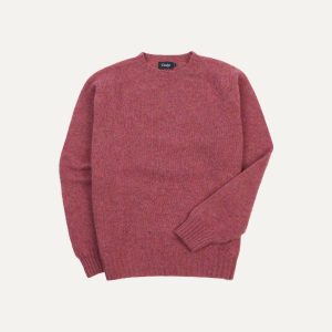 Mulberry Brushed Shetland Crew Neck Jumper