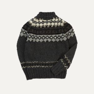 Chamula Grey Fairisle Merino Jumper