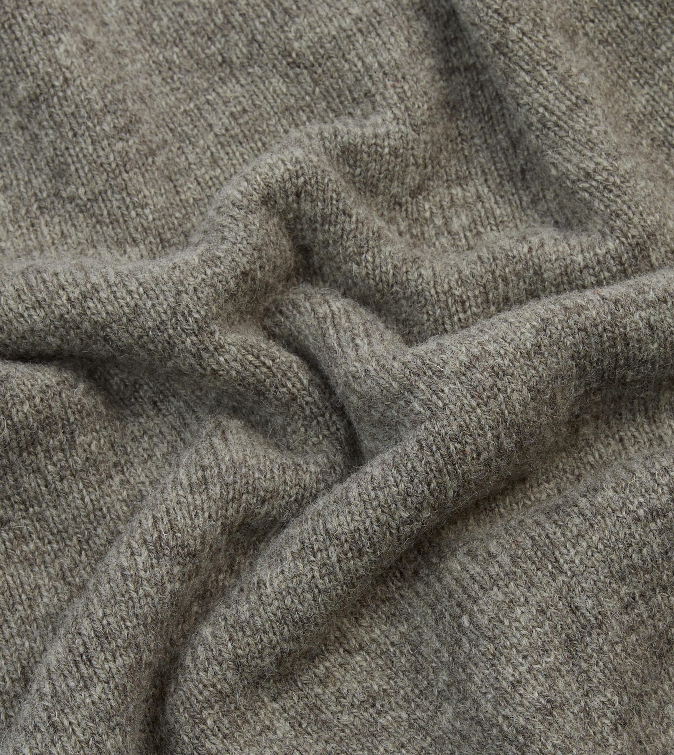 Ecru Multi Colourblock Brushed Shetland Crew Neck Jumper - Image 2
