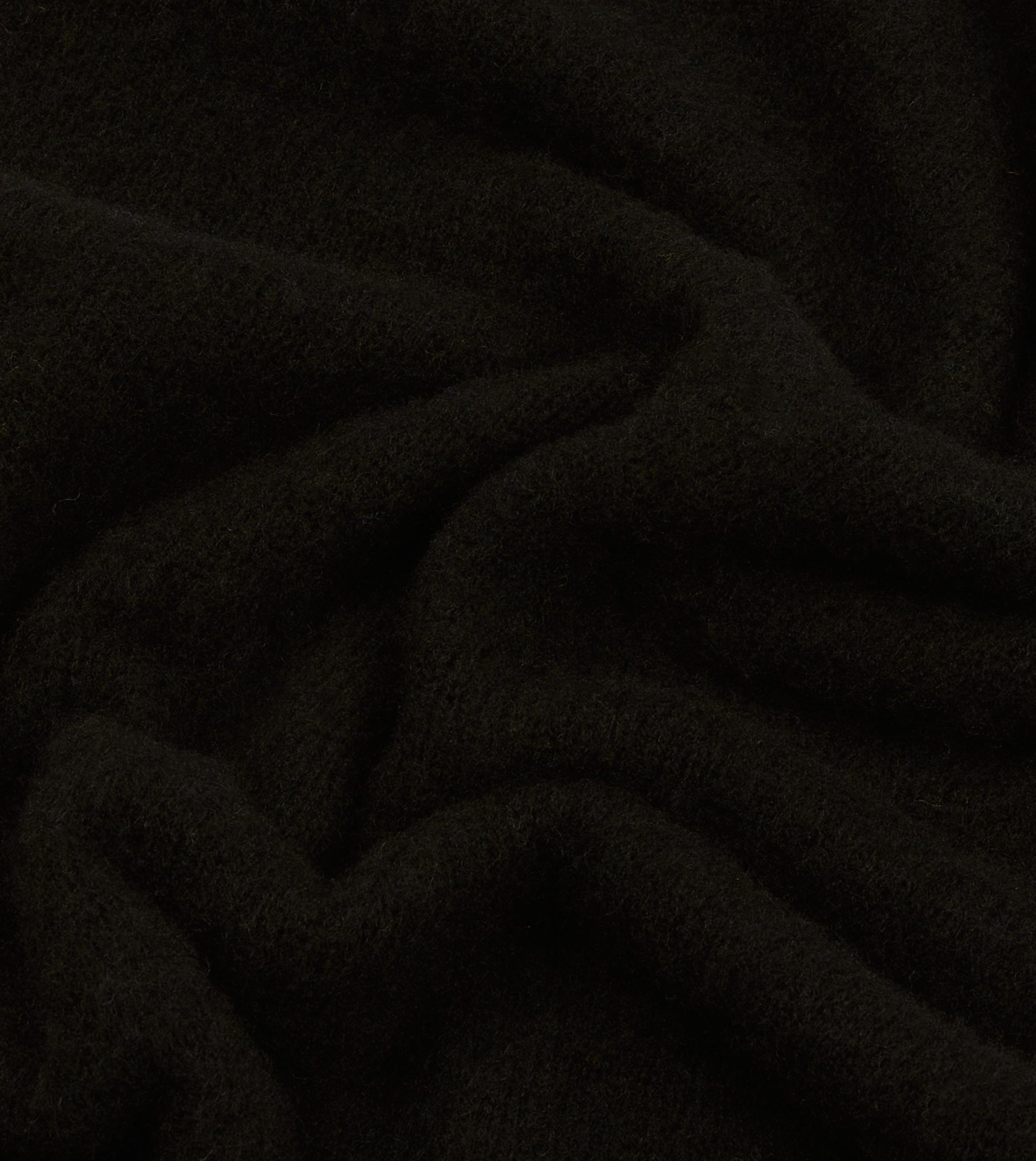 Black Brushed Shetland Mock Neck Jumper - Image 2