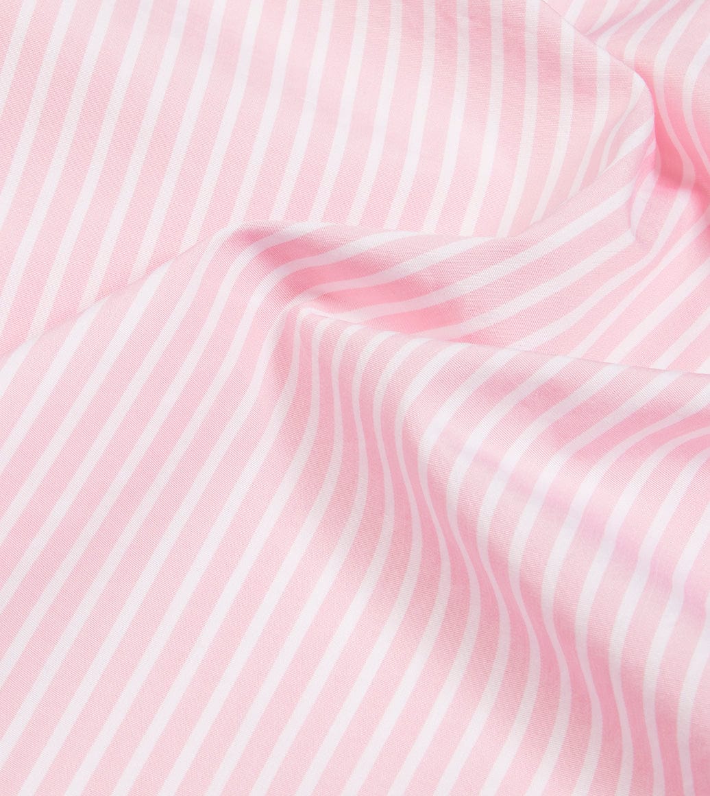 Pink Bengal Stripe Cotton Poplin Button-Down Shirt - Image 2