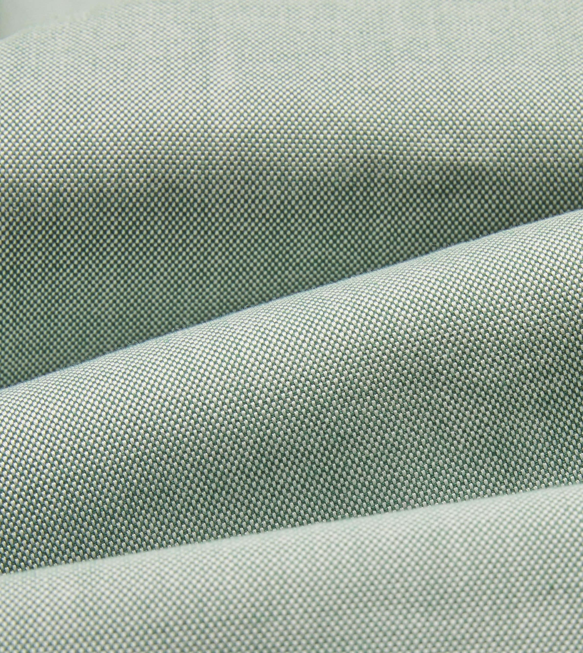 Green Pinpoint Oxford Cotton Cloth Button-Down Shirt - Image 2