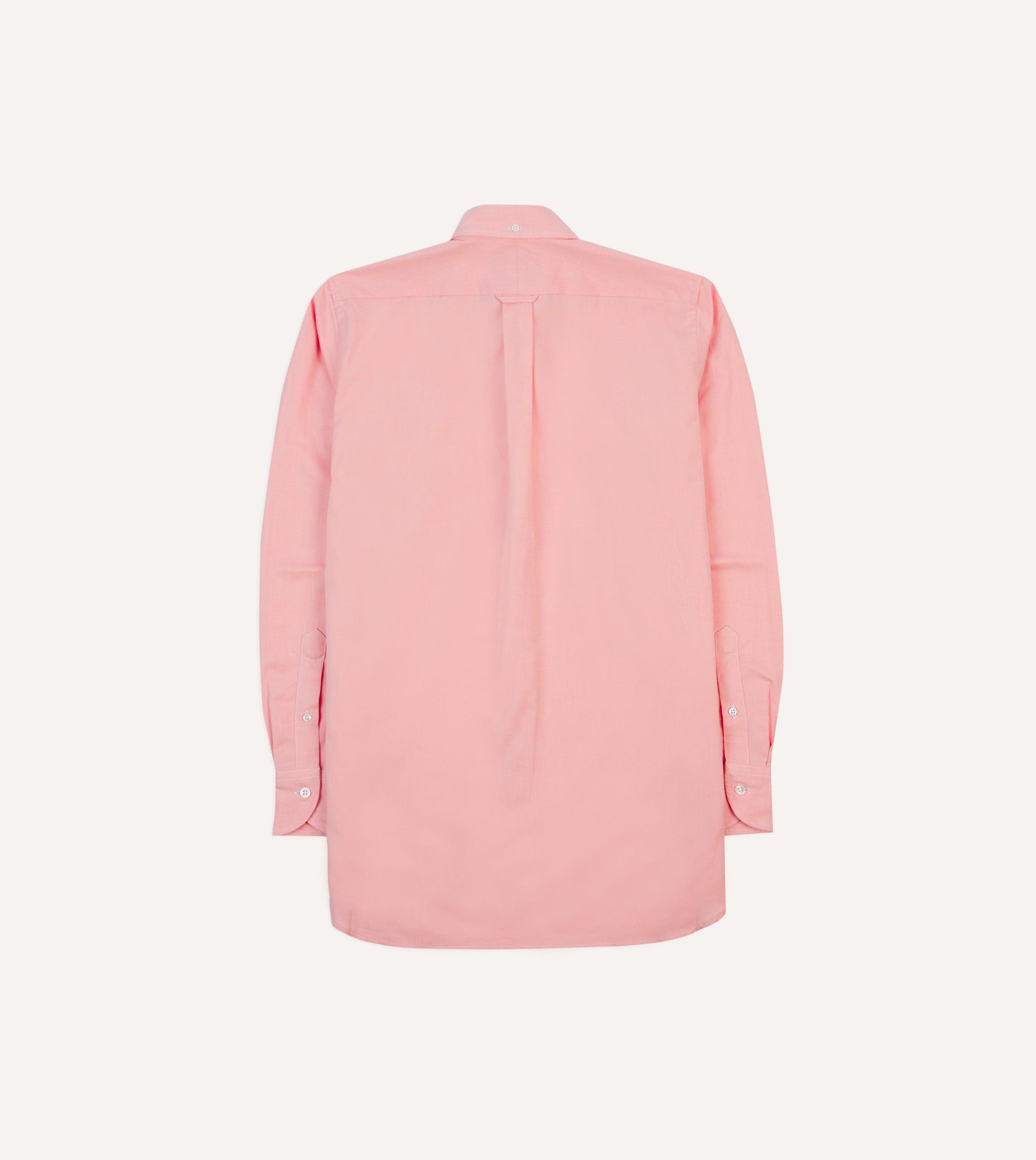 Pink Pinpoint Oxford Cotton Cloth Button-Down Shirt - Image 6