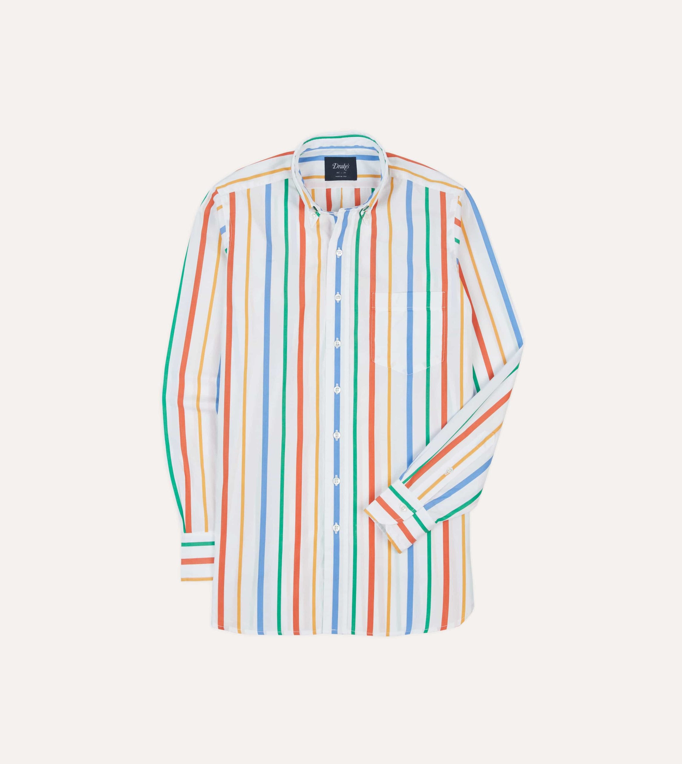Multi Stripe Poplin Button-Down Shirt