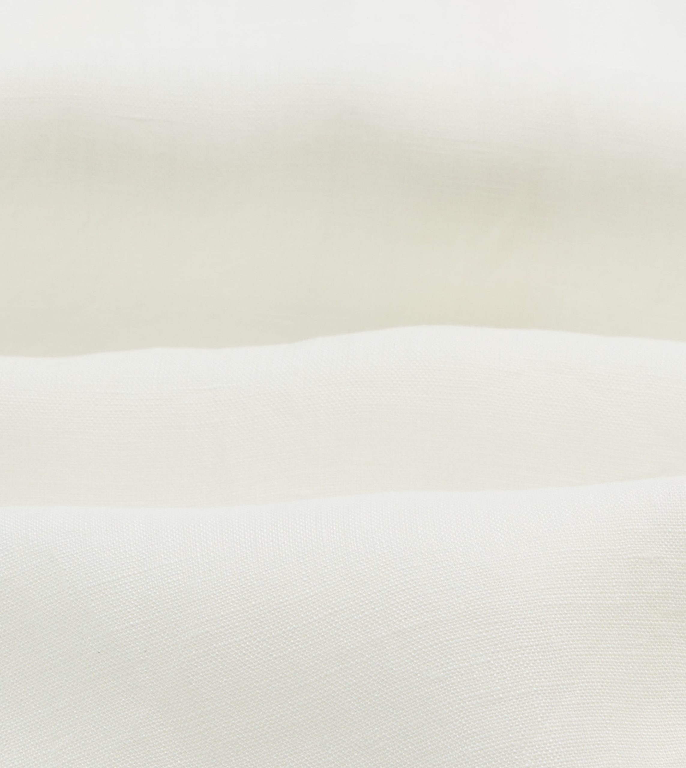 Ecru Linen Long Point Collar Shirt - Image 2