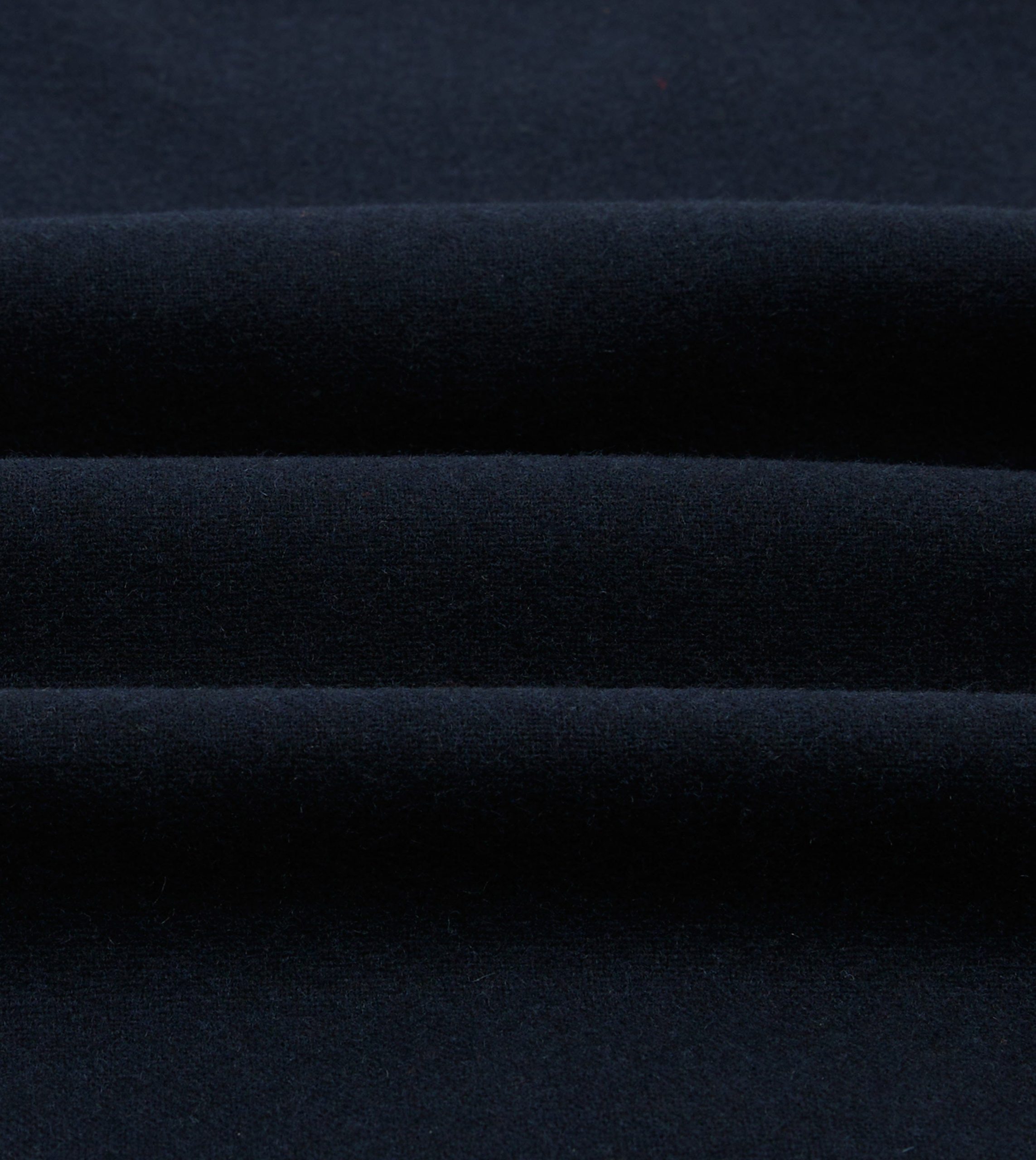 Navy Wool Four-Pocket Camp Collar Work Shirt - Image 2