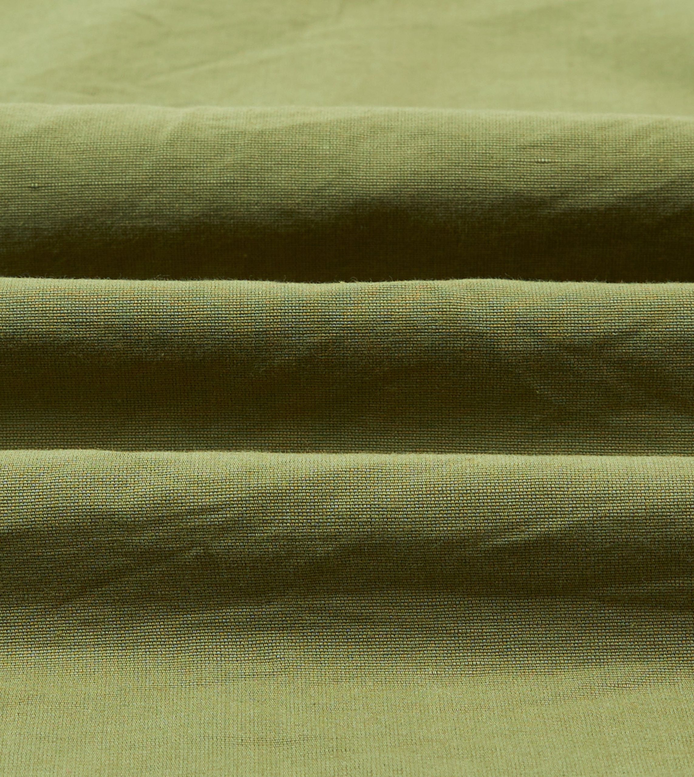 Olive Cotton-Linen Popover Shirt - Image 2