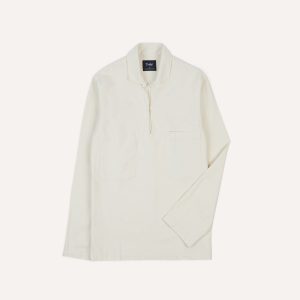Ecru Cotton Twill Smock