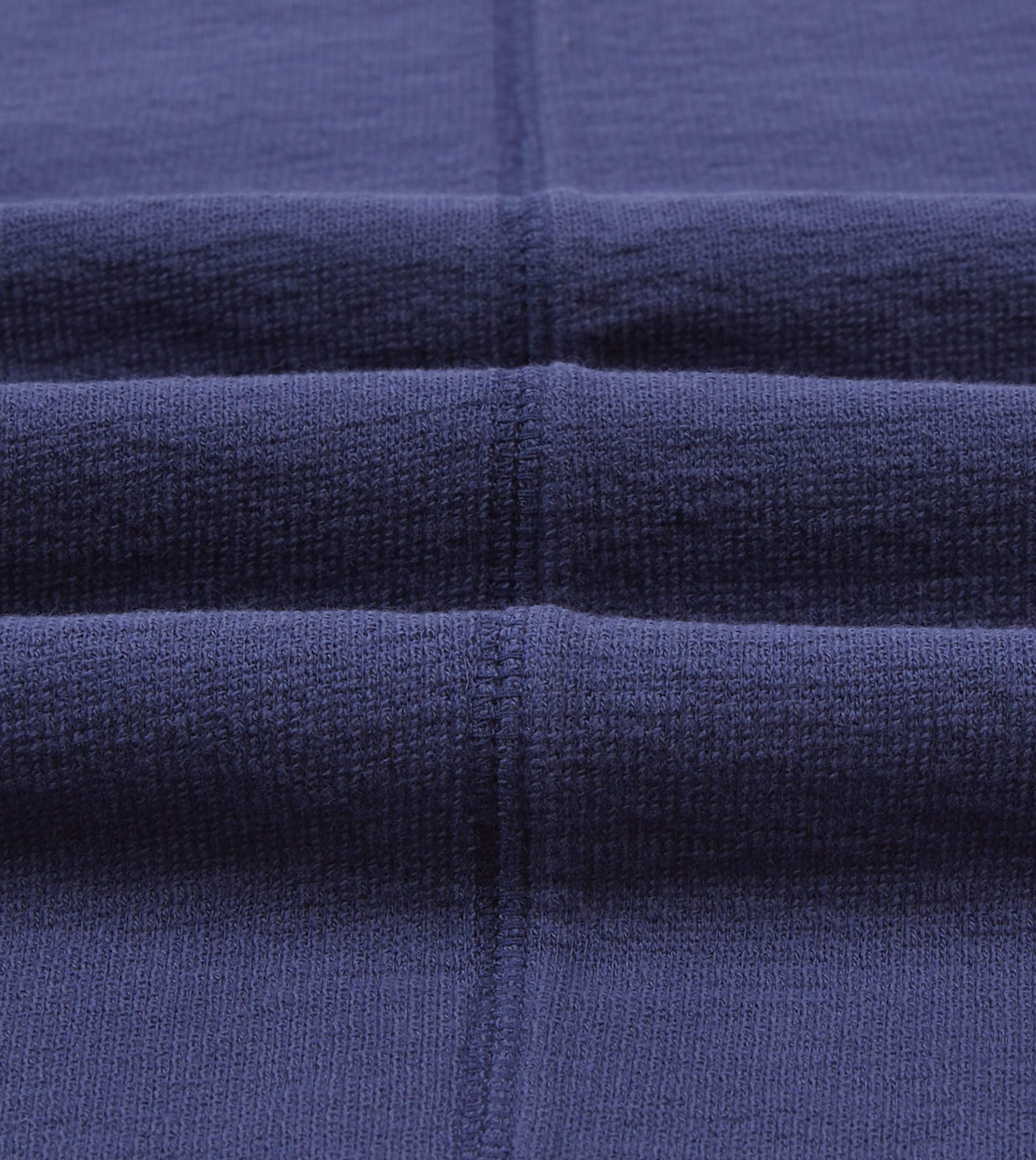 Navy Cotton Long-Sleeve Mock Neck Hiking T-Shirt - Image 2