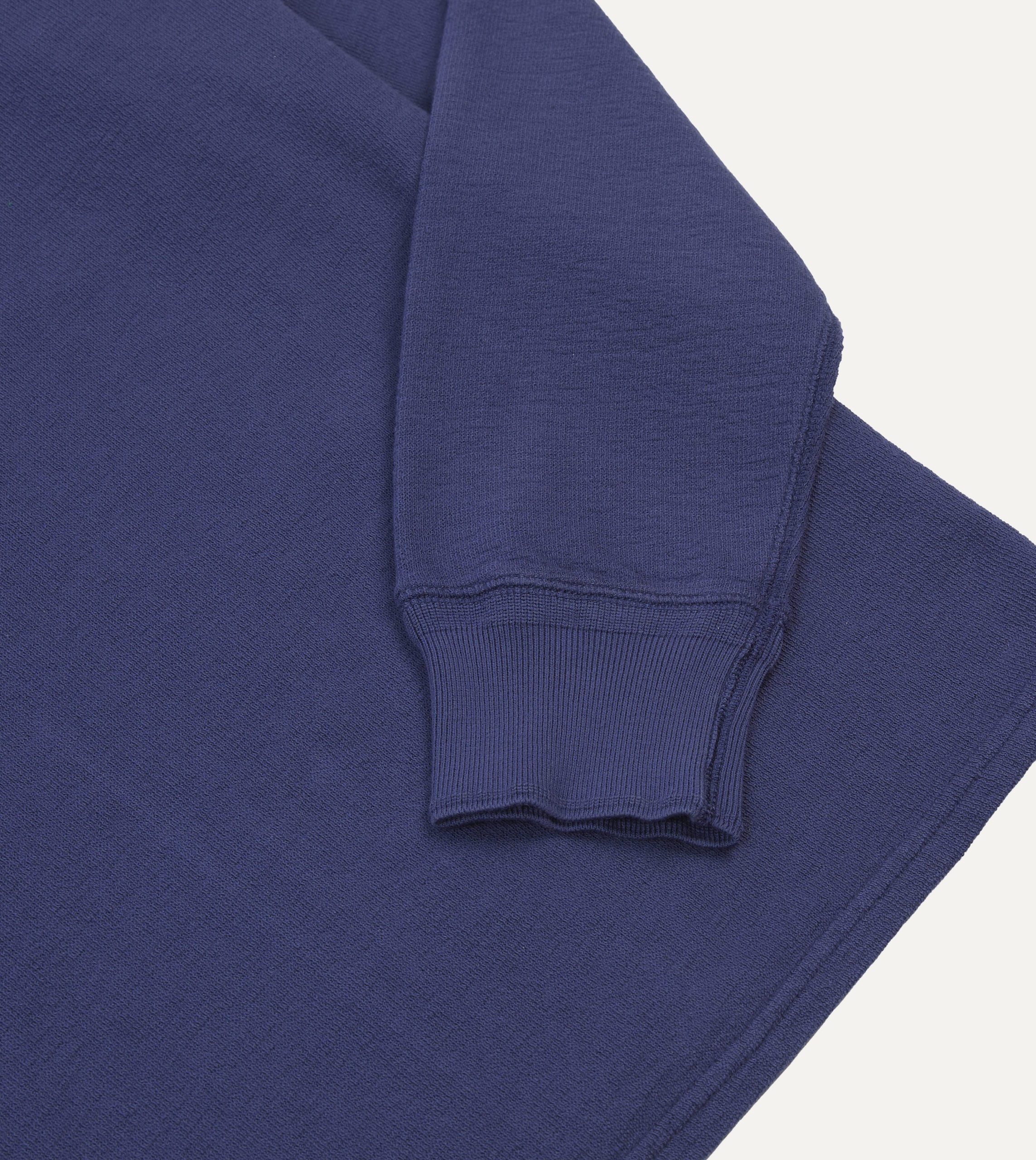 Navy Cotton Long-Sleeve Mock Neck Hiking T-Shirt - Image 4