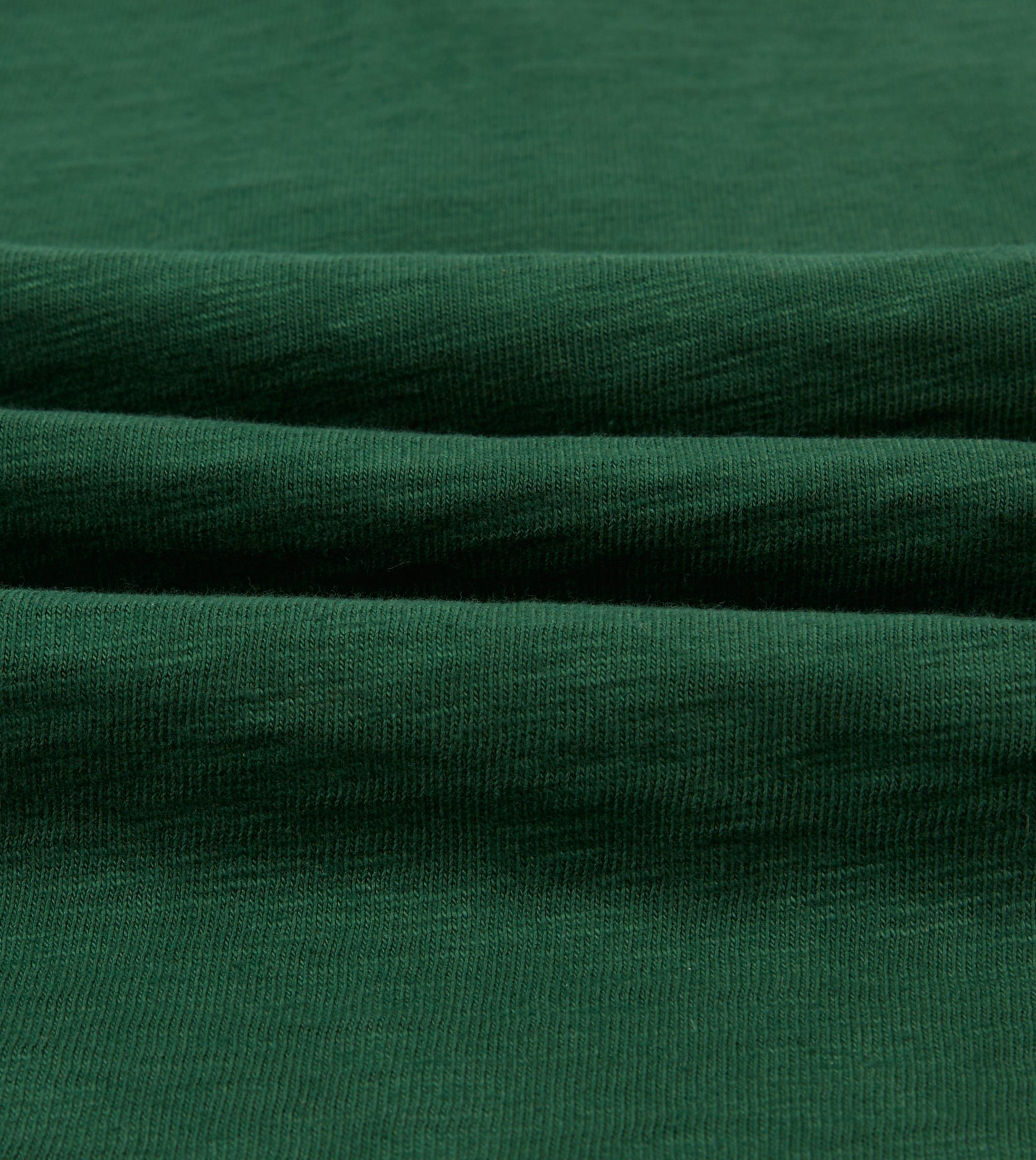 Green and Ecru Chevron Flamé Cotton Rugby Shirt - Image 2