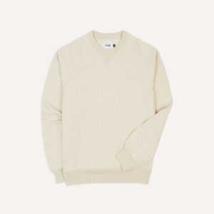 Ecru Cotton-Hemp Sweatshirt