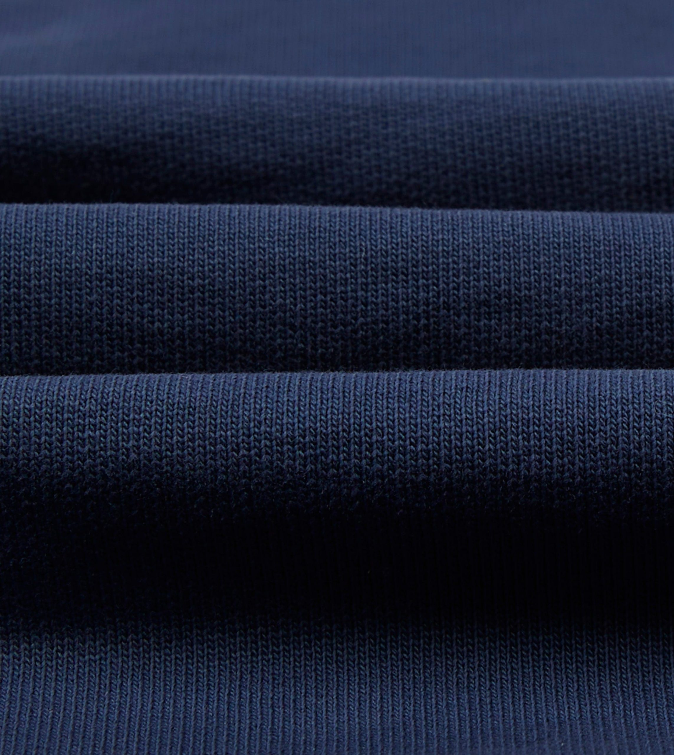 Navy Cotton Quarter Zip Sweatshirt - Image 2