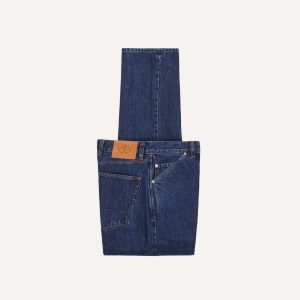 Stone Wash 14.2oz Japanese Selvedge Denim Five-Pocket Jeans