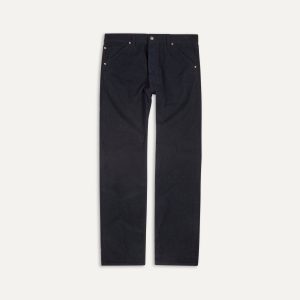 Navy Japanese Selvedge Needlecord Five-Pocket Trousers