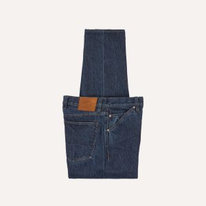 Stone Wash 13.2oz Seamless Denim Five-Pocket Jeans