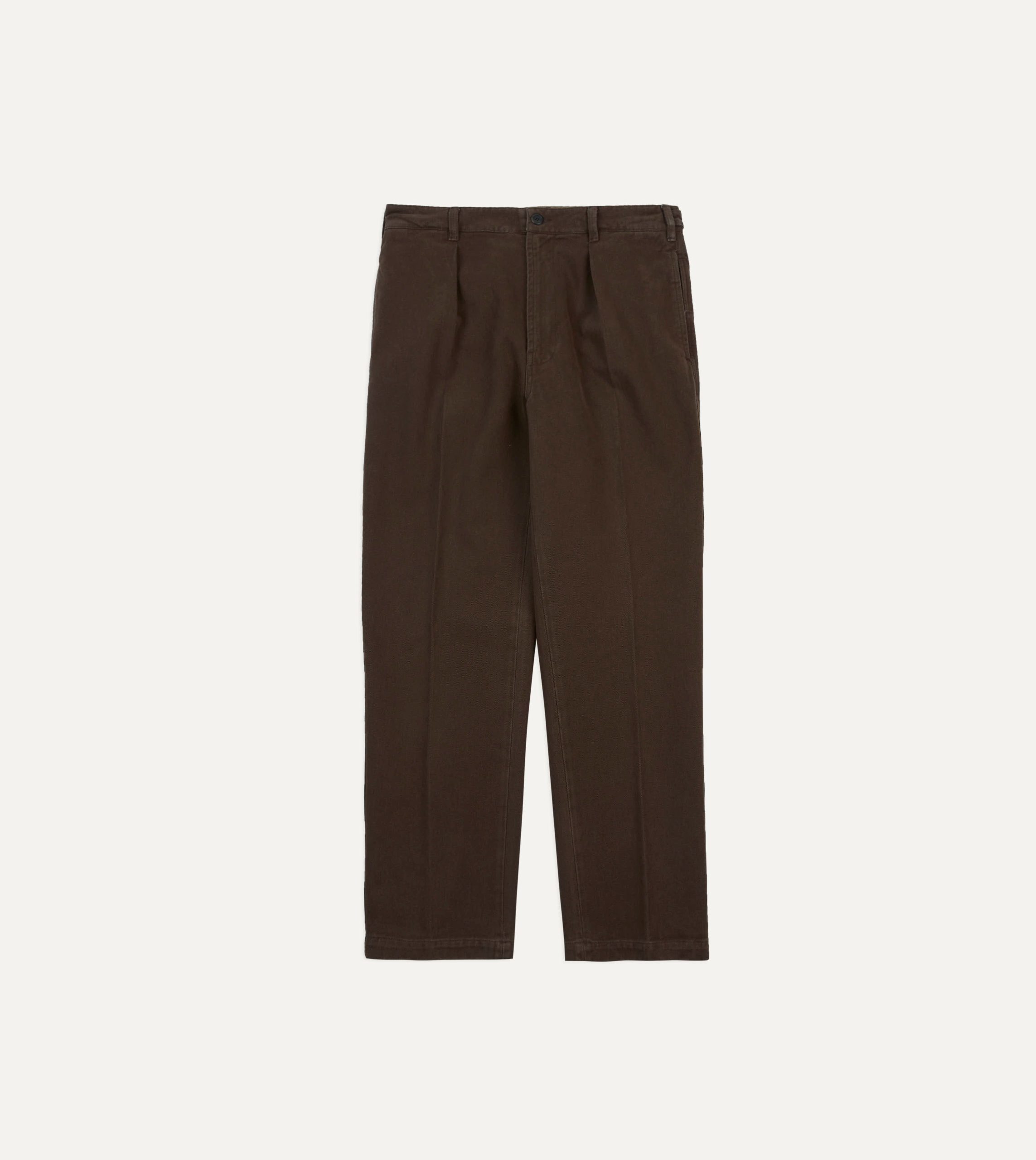 Cocoa Heavy Cotton Twill Games Trousers - Image 3