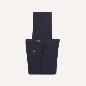 Navy Seersucker Games Trousers