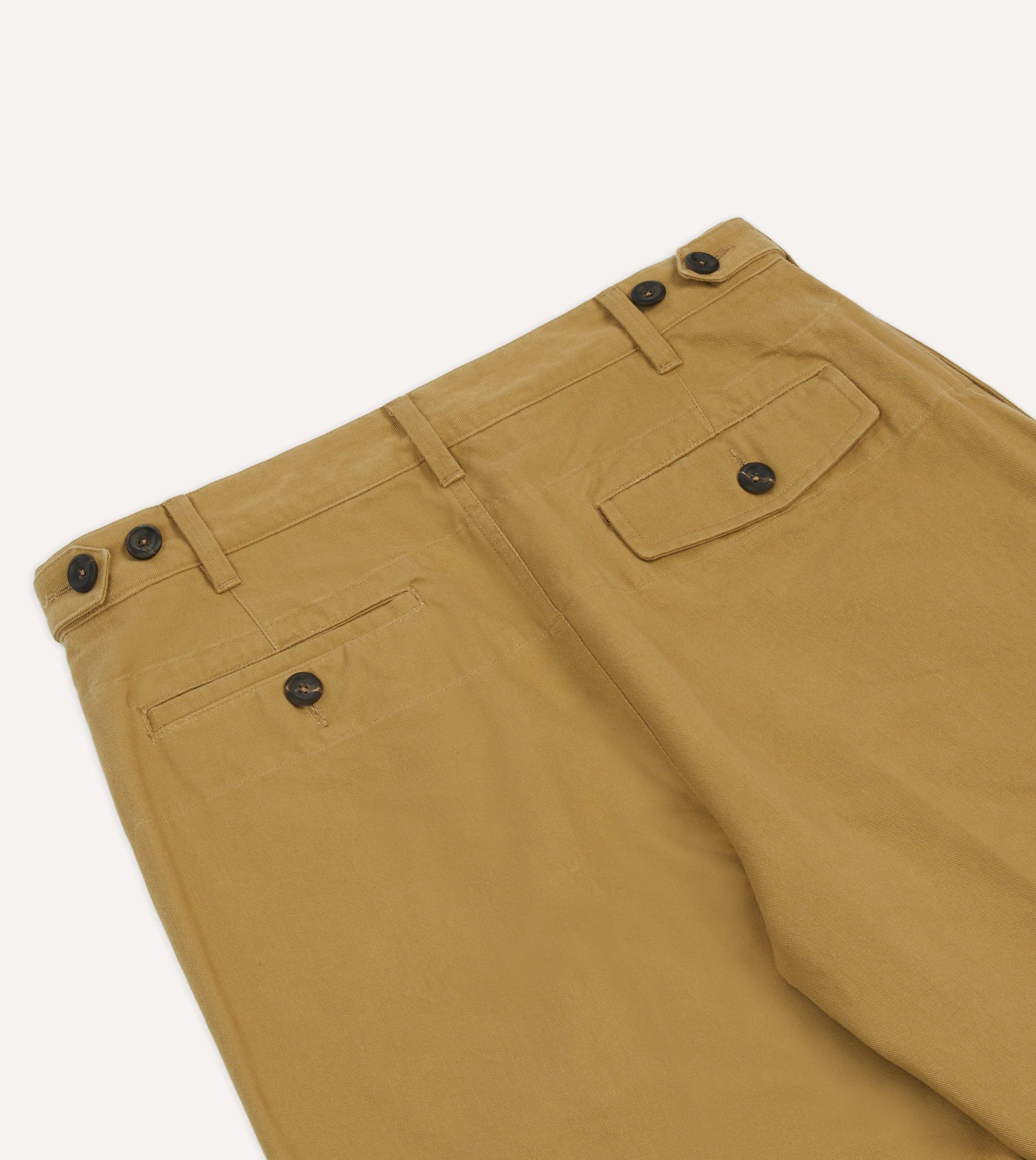Sand Vintage Wash Cotton Games Trousers - Image 5