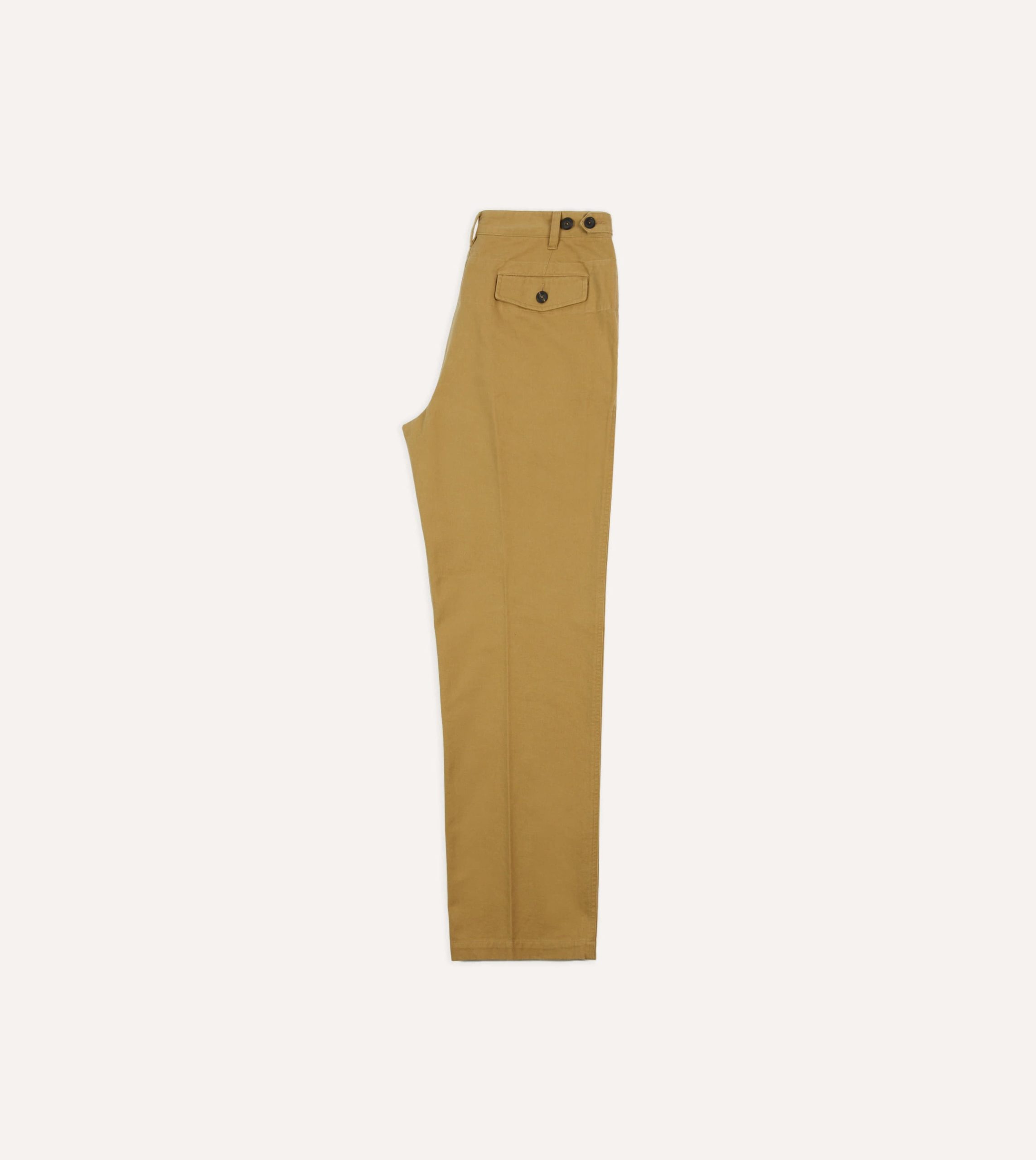 Sand Vintage Wash Cotton Games Trousers - Image 6