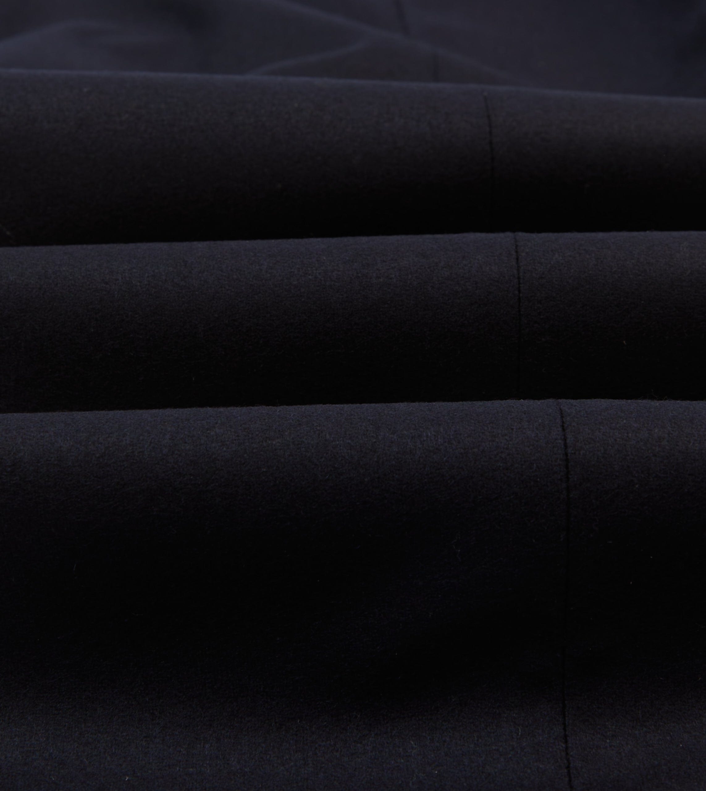 Navy Wool Flannel Flat Front Trousers - Image 2