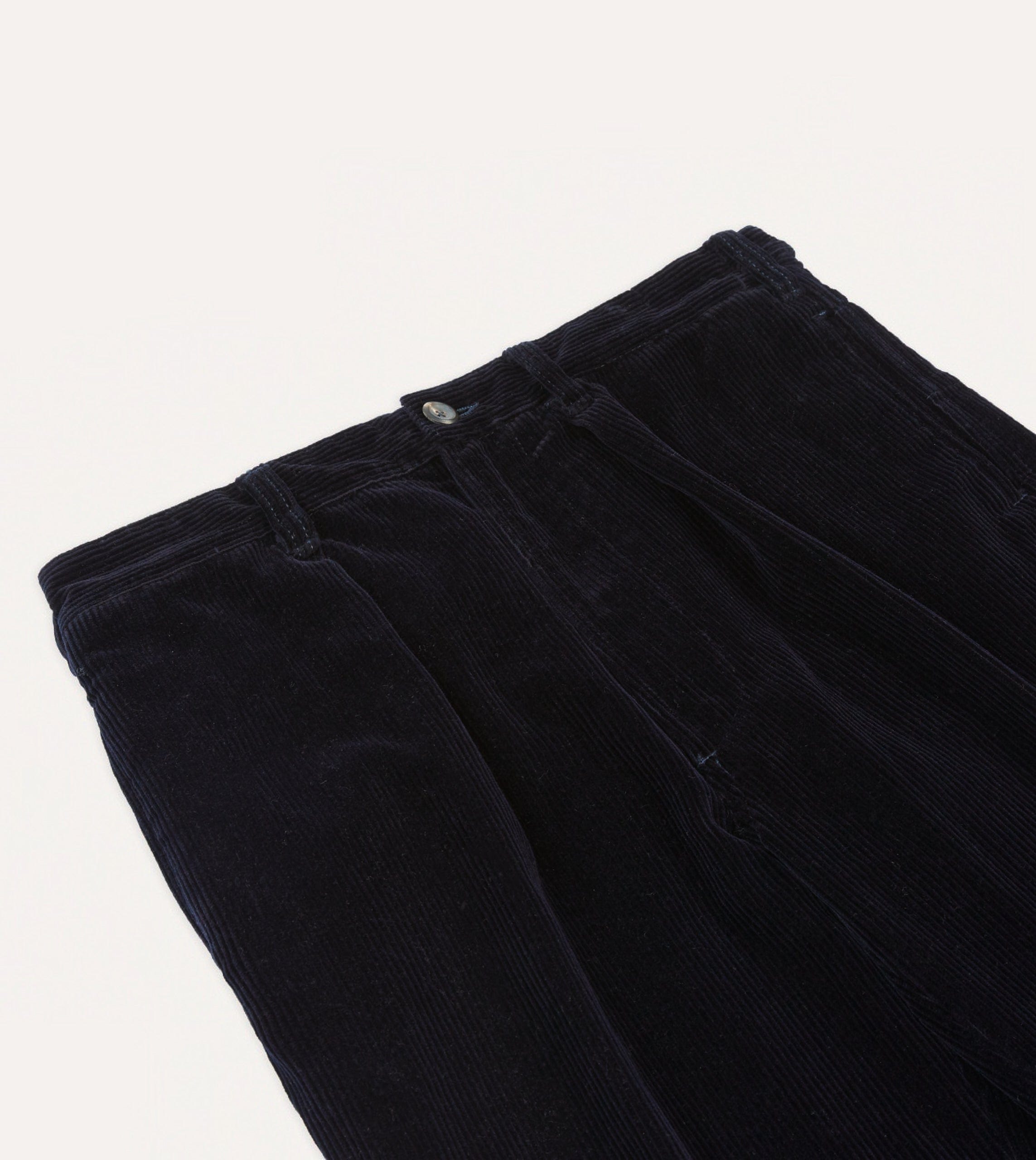 Navy Cotton Corduroy Games Trousers - Image 4