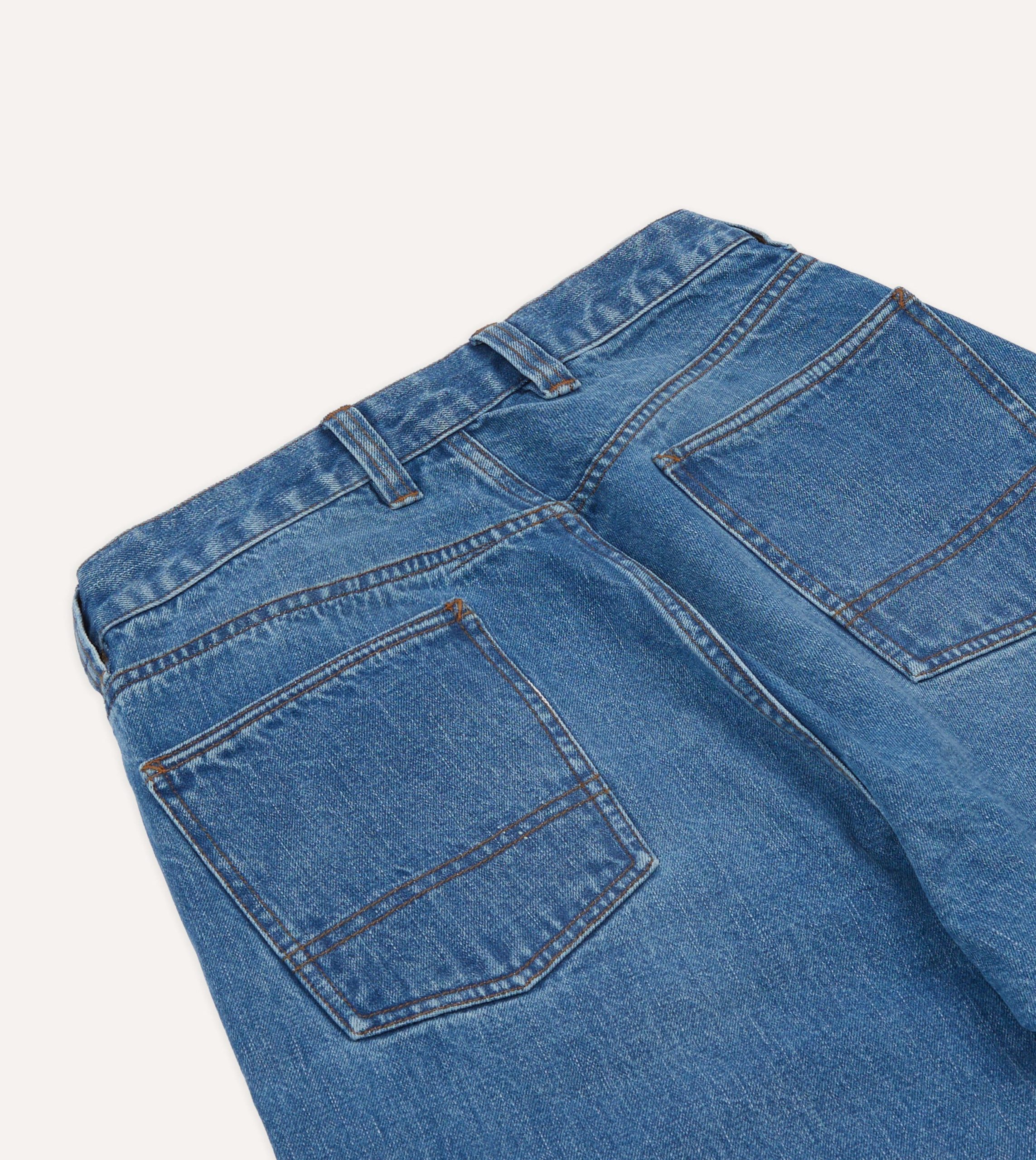 Custom Wash 14.2oz Selvedge Denim Painter Pants - Image 5